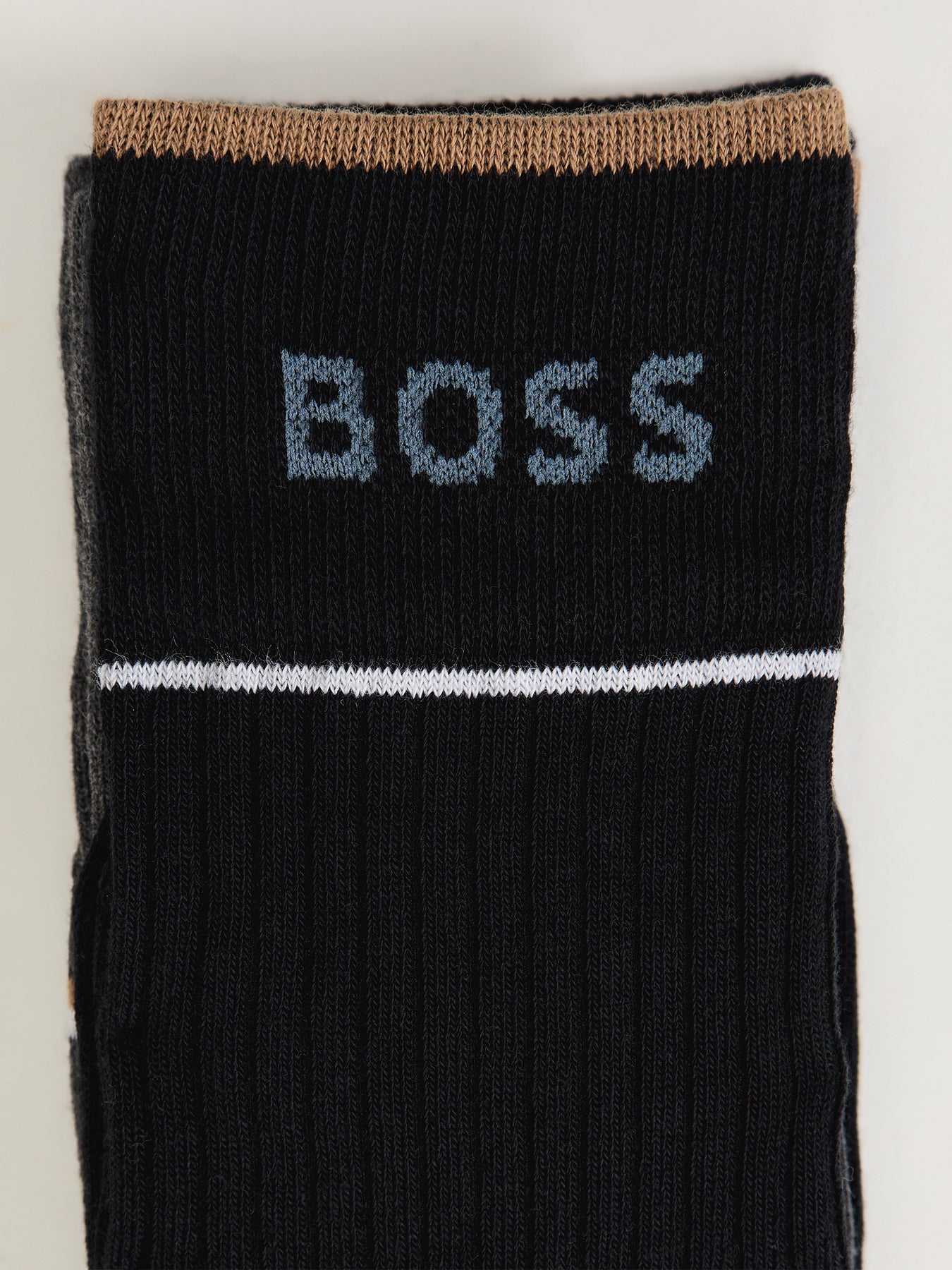 Rib Fine Cotton Socks 3 Packs