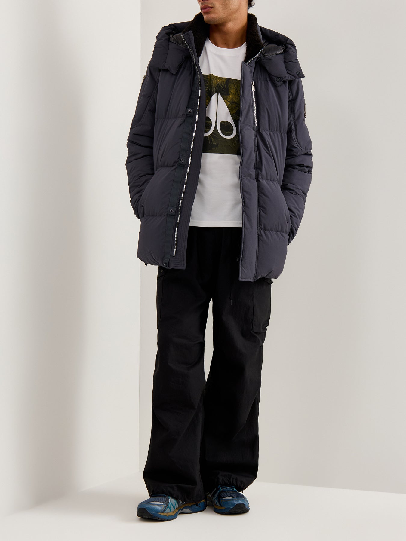 Everest 3Q Puffer Jacket Light Grey