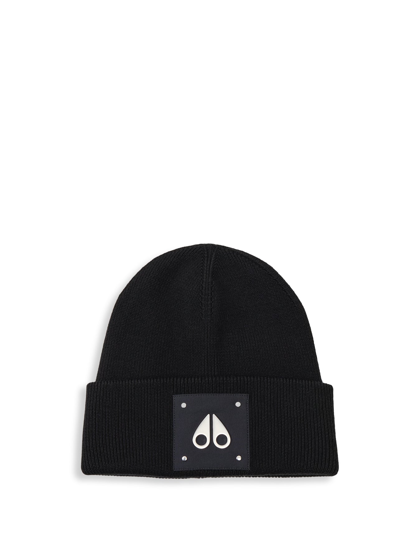 Large Logo Beanie Black Wool