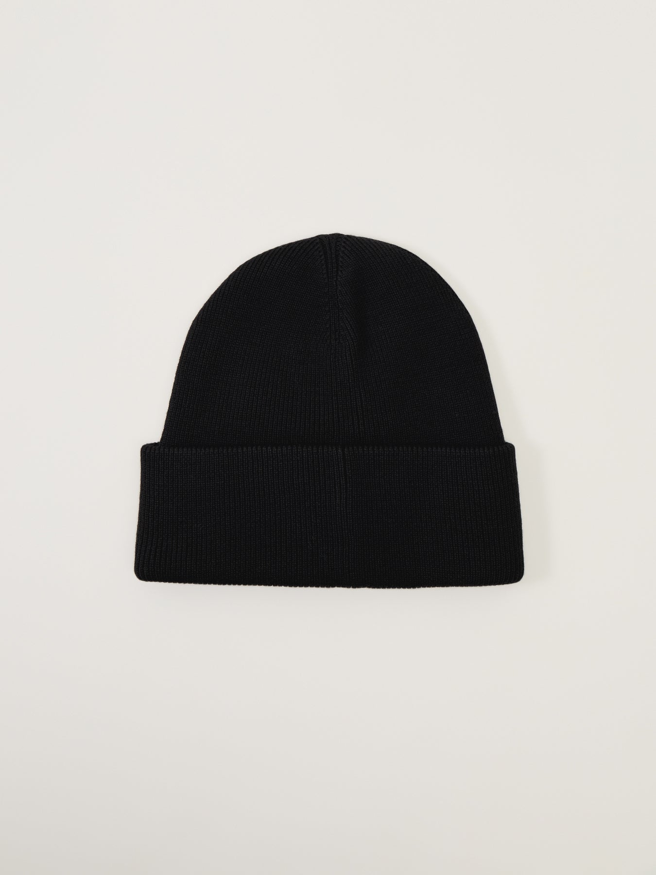 Large Logo Beanie Black Wool