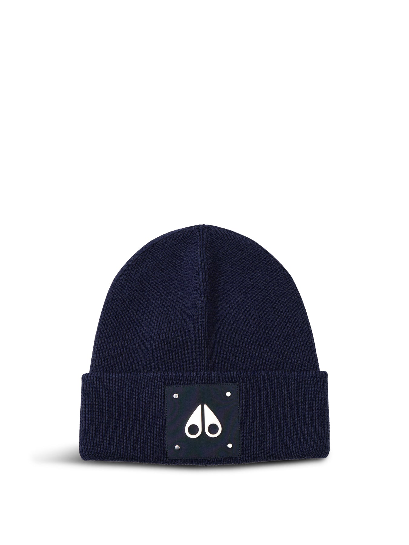 Large Logo Beanie Navy Wool
