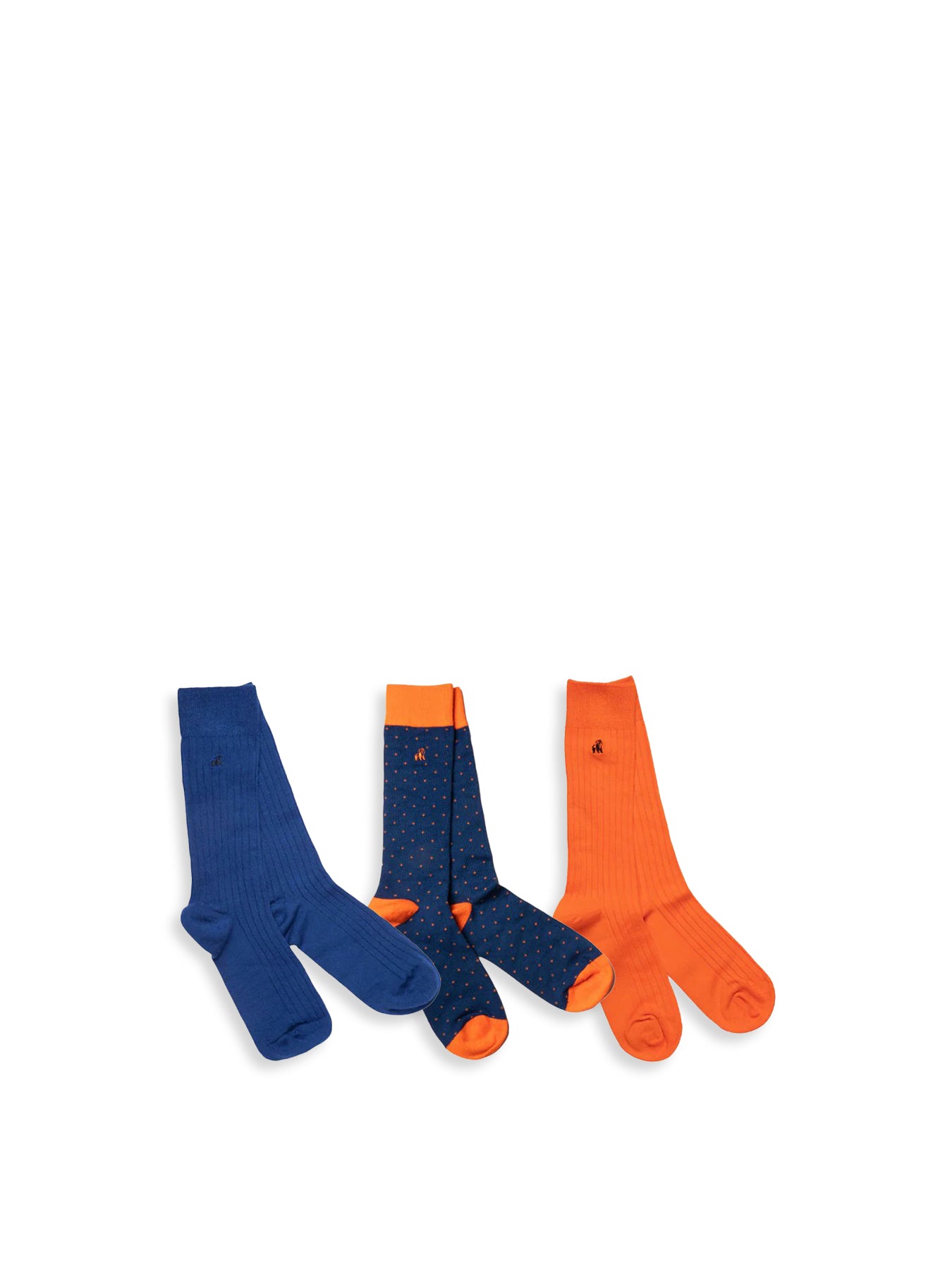 Orange and Blue Gift Box - 3 Pairs