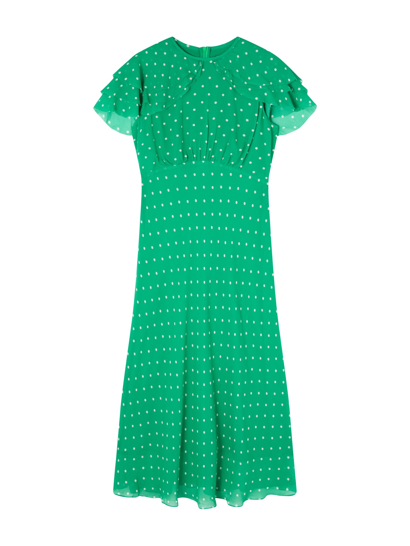 Ellen Green & Birch Polka Dot Print Dress