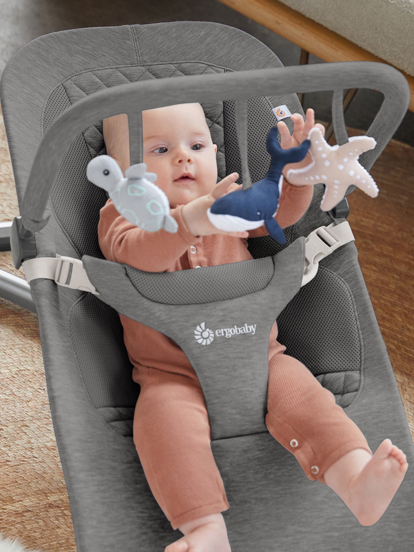 3-in-1 Evolve Bouncer Charcoal Grey