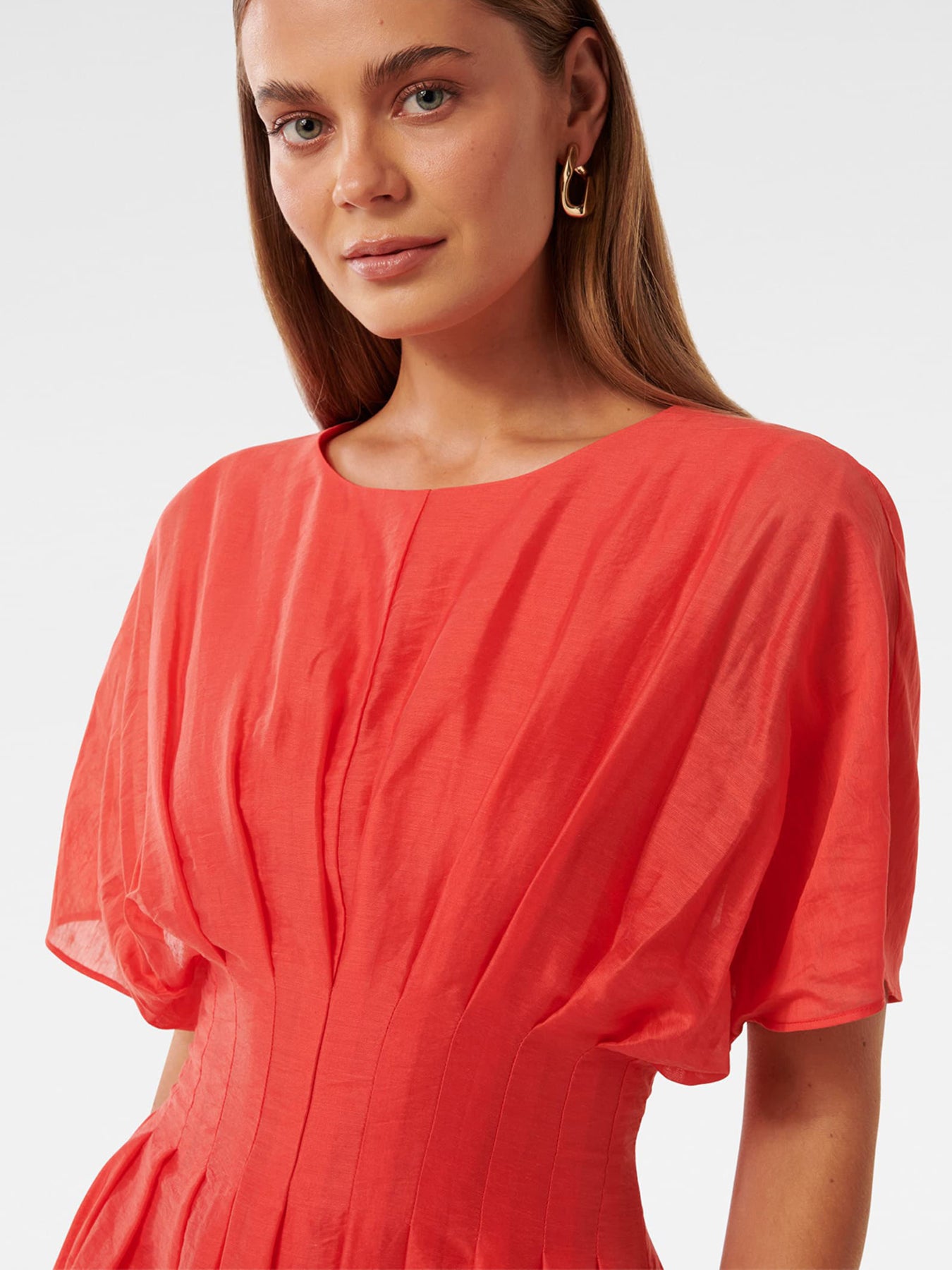 Eve Seam Detail Midi Dress