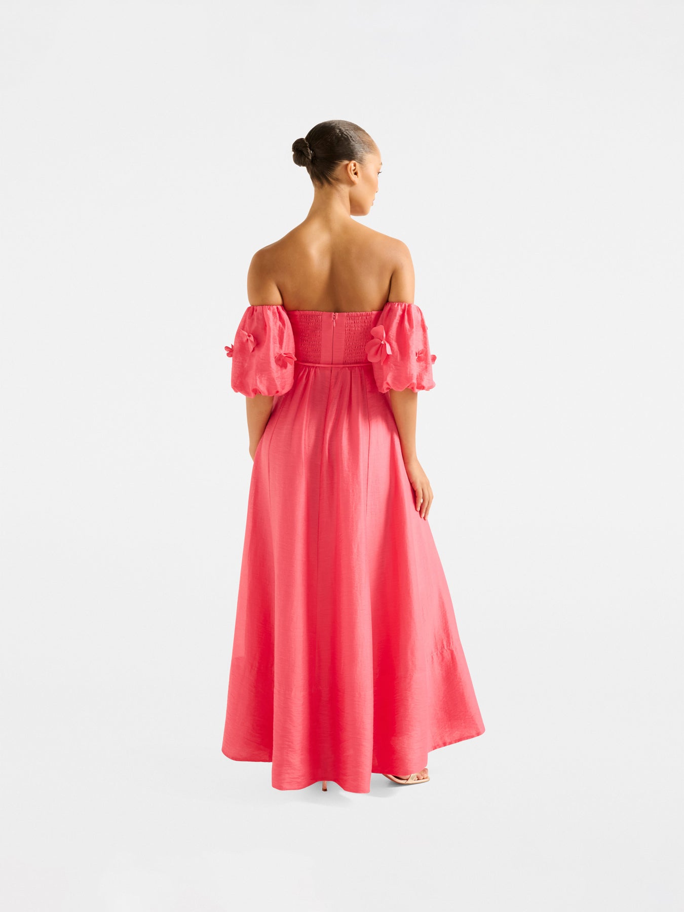 Cora Floral Applique Midi Dress