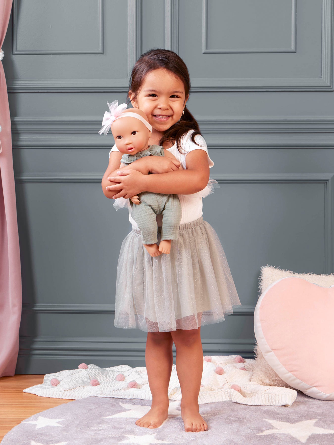 Green Jumper & Bow Doll Outfit