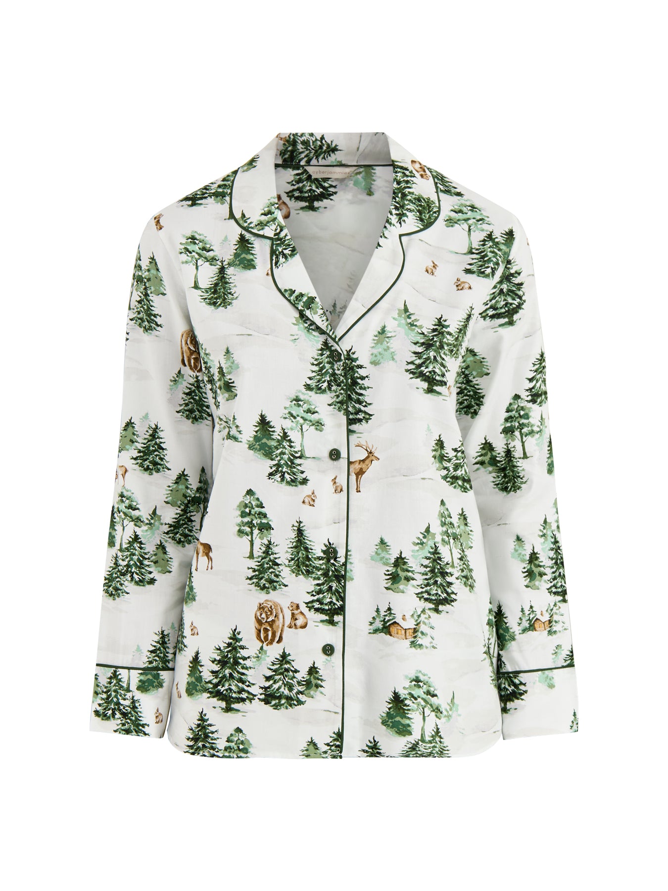 Alpine Pyjama Top Green