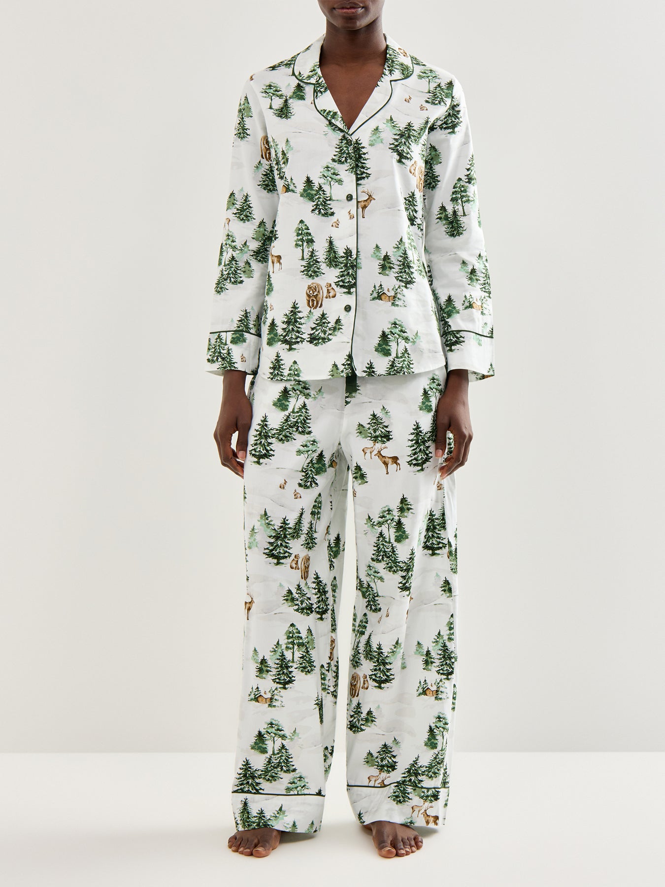 Alpine Pyjama Top Green