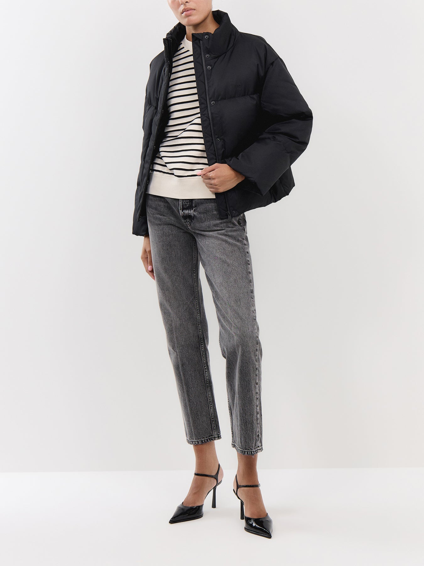 Dean Sweatshirt  Black Stripe French Terry