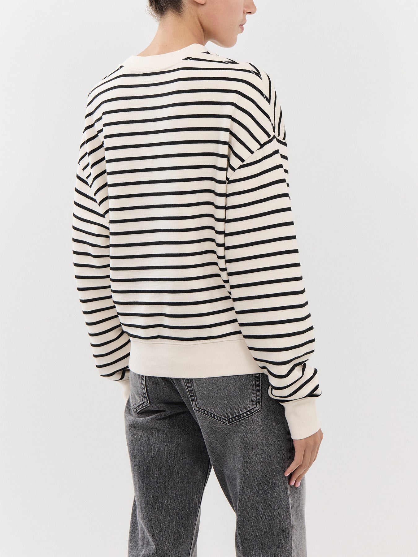 Dean Sweatshirt  Black Stripe French Terry