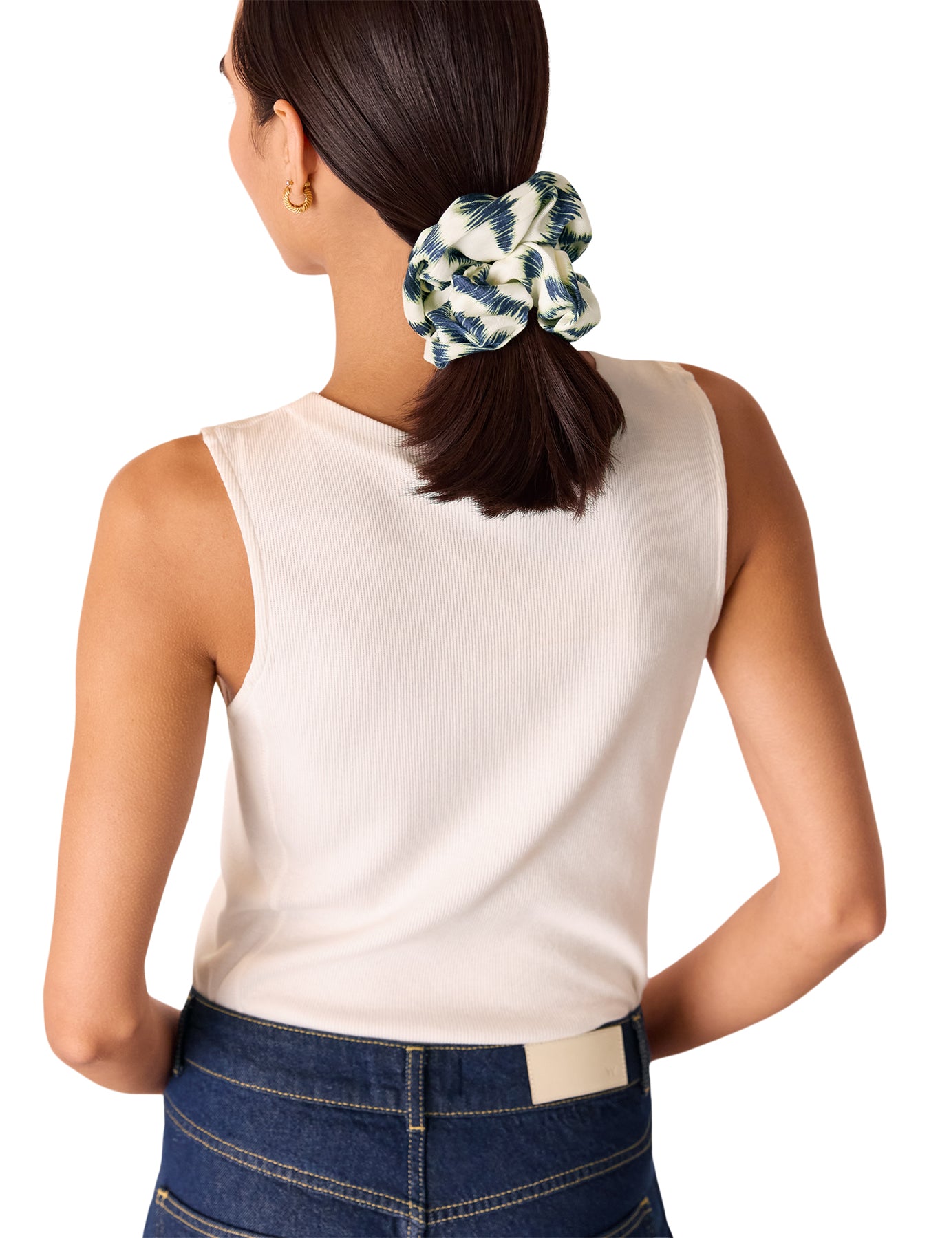 Feathered Tiger Scrunchie