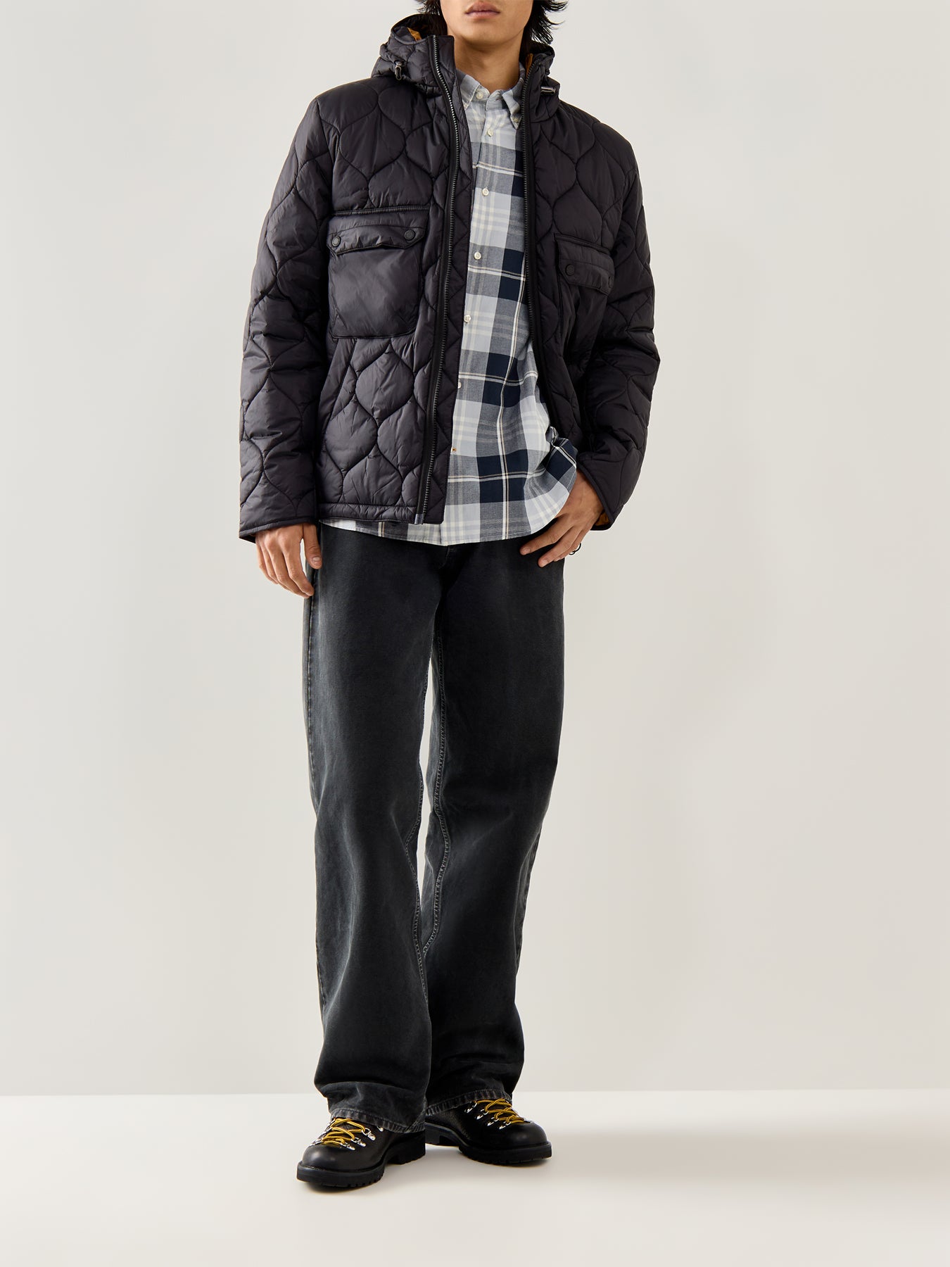 Re-Engineered Hooded Spey Quilted Jacket