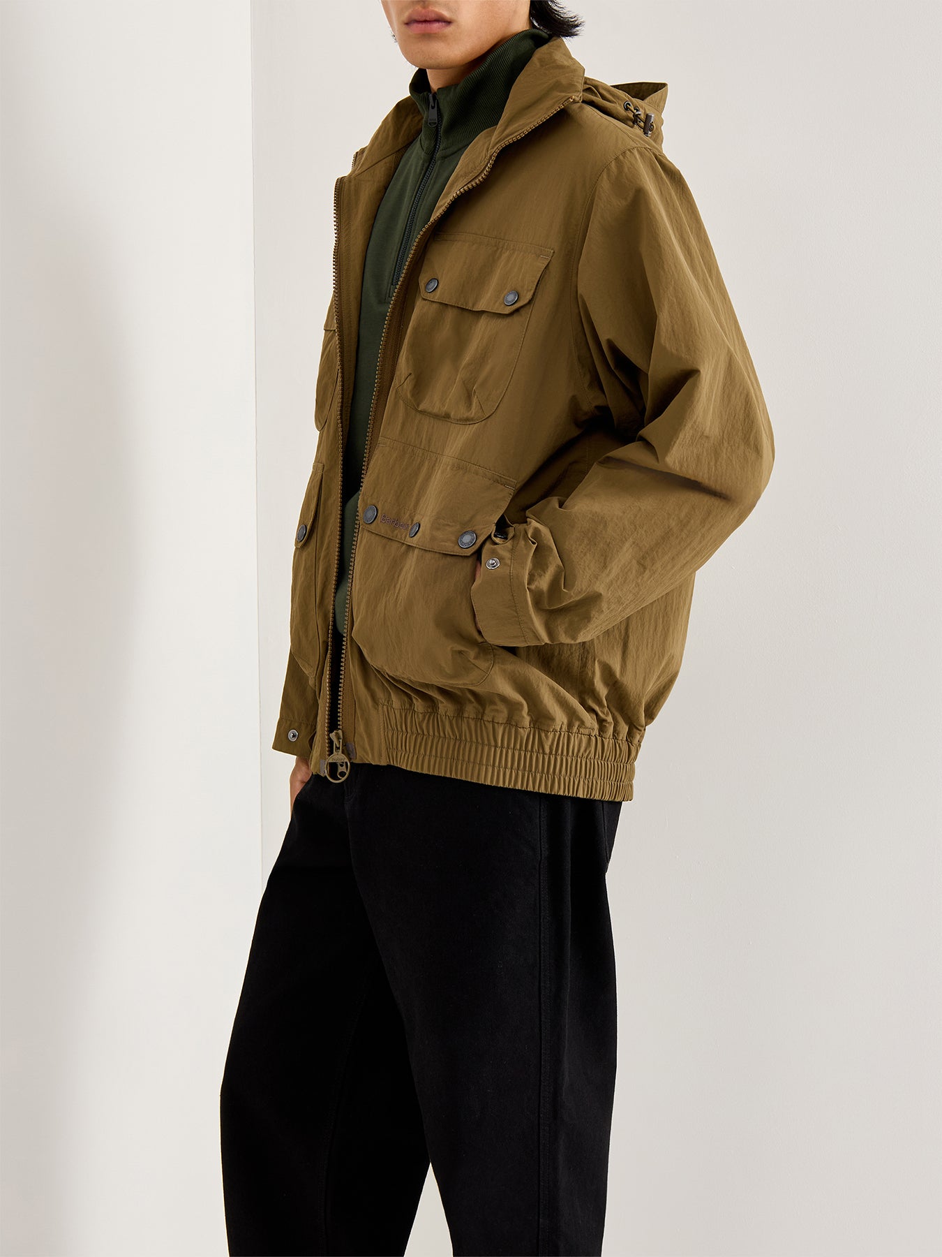 Re-Engineered Hooded Showerproof Flight Bedale Jacket
