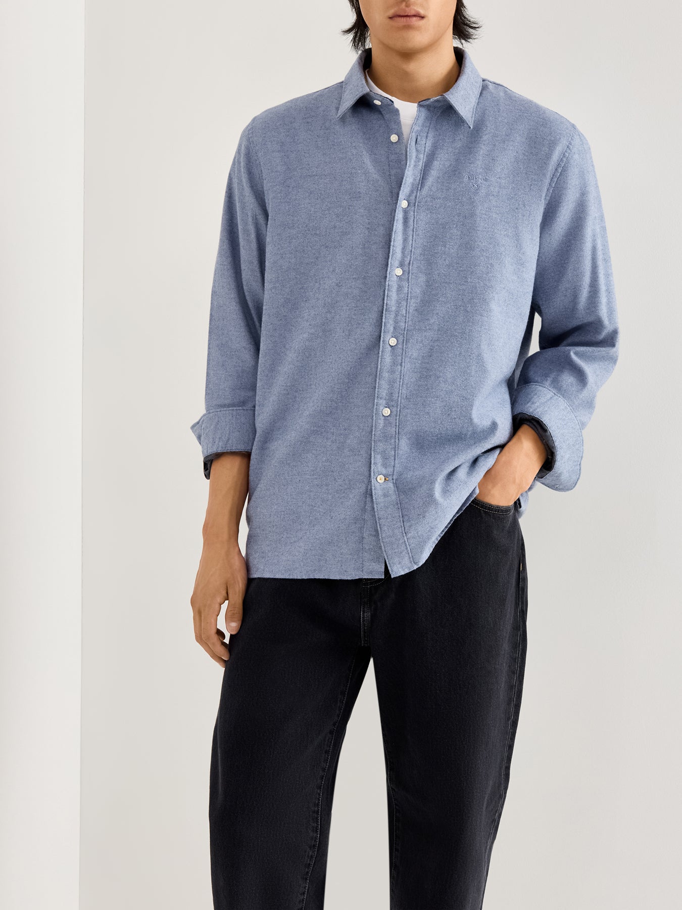 Sealane Cotton Relaxed Shirt Blue