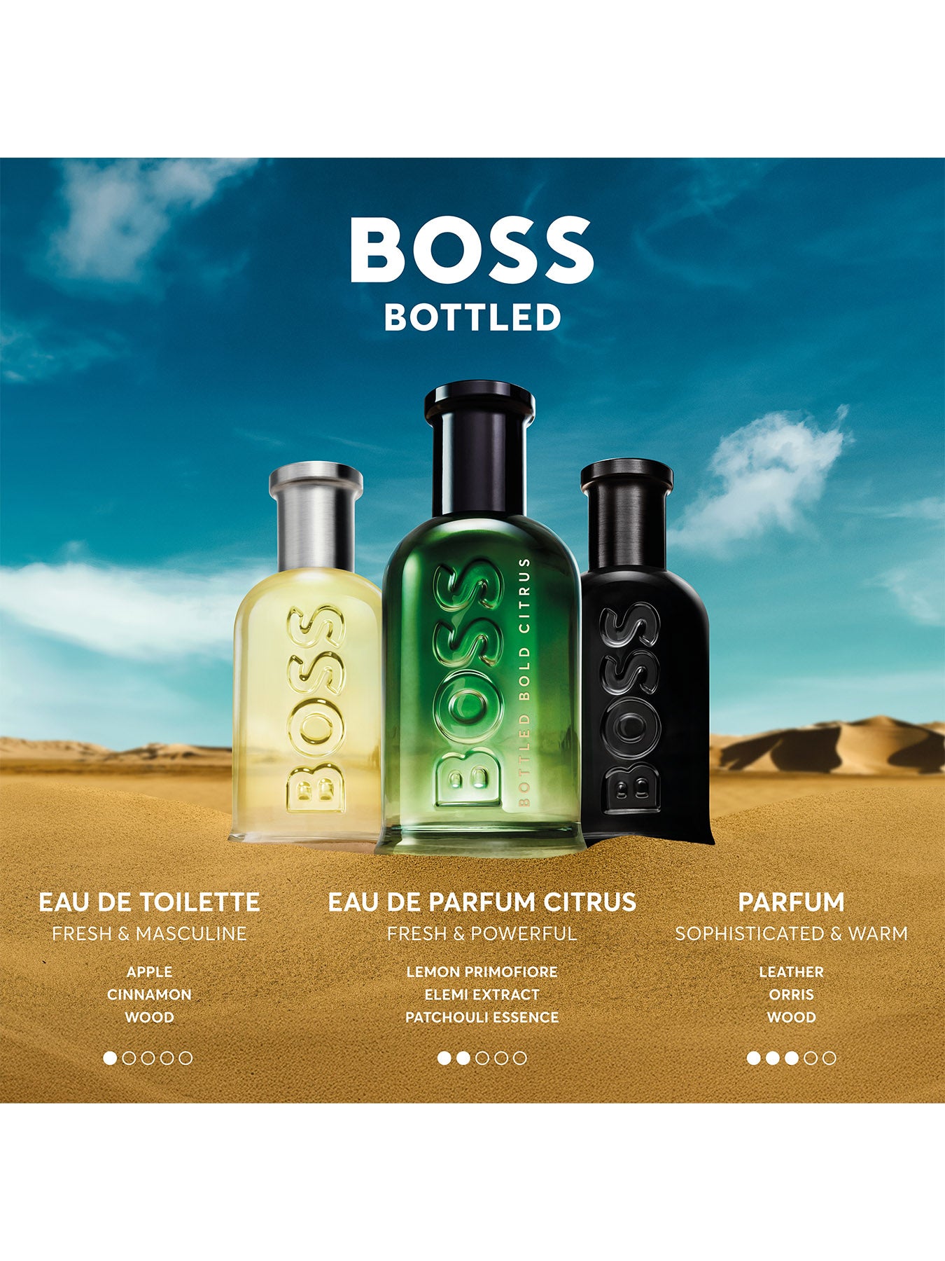 BOSS Bottled Bold Citrus Eau de Parfum for Men 50ml
