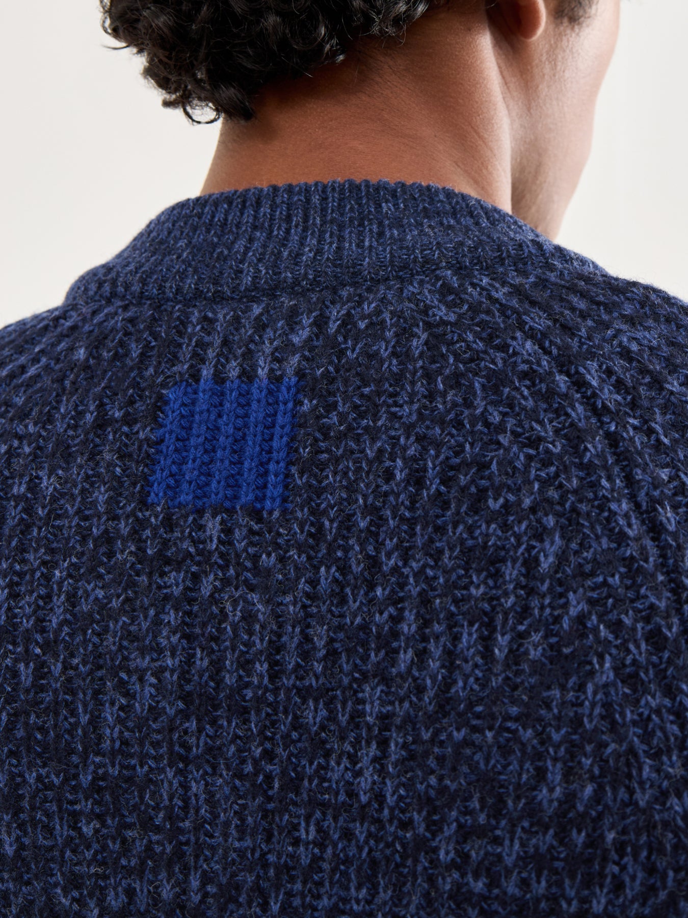 Knitted Bomber Jacket Navy