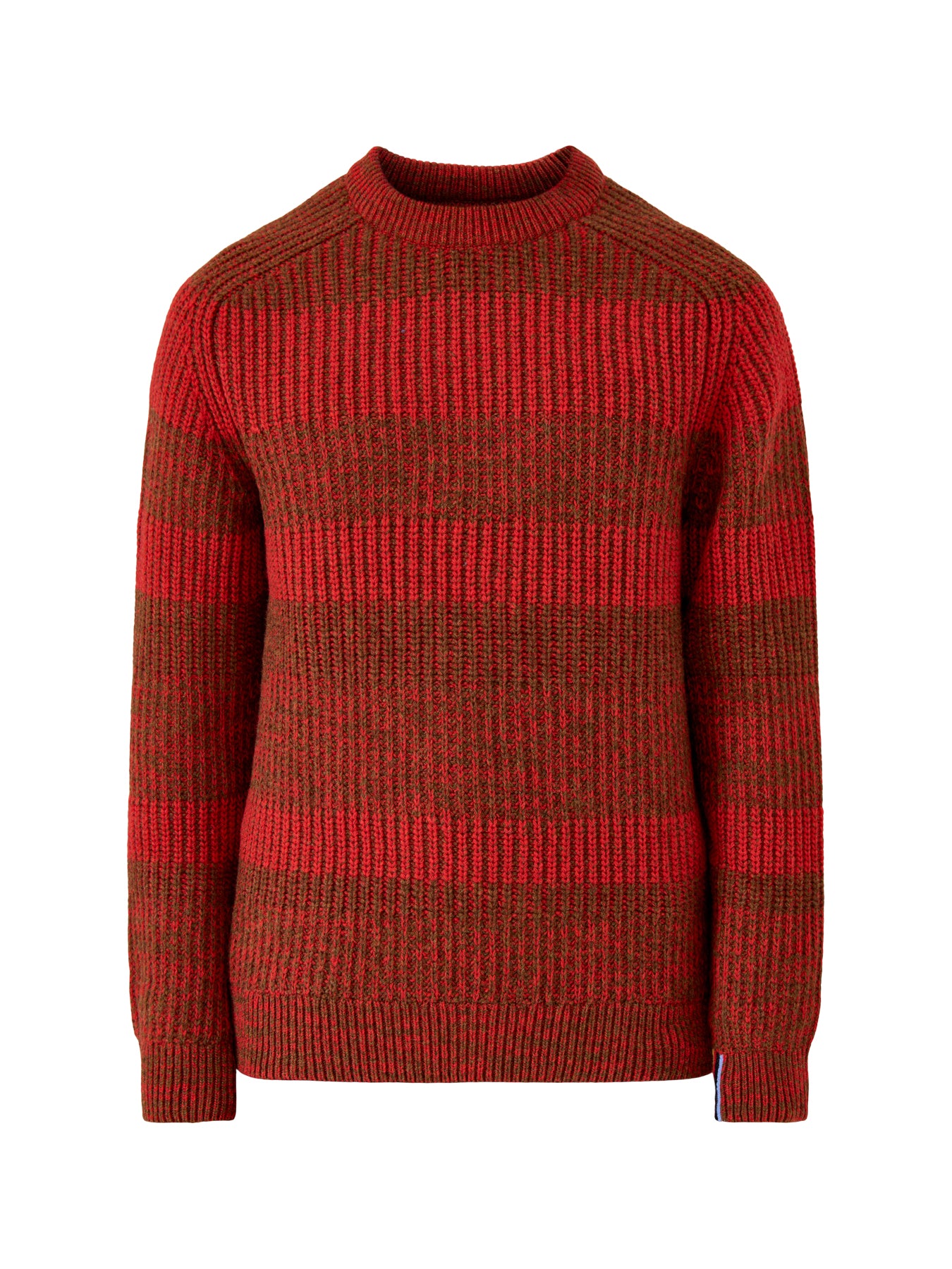 Paul Smith Loves Barbour Saddle Crew Neck Jumper Rosette Red