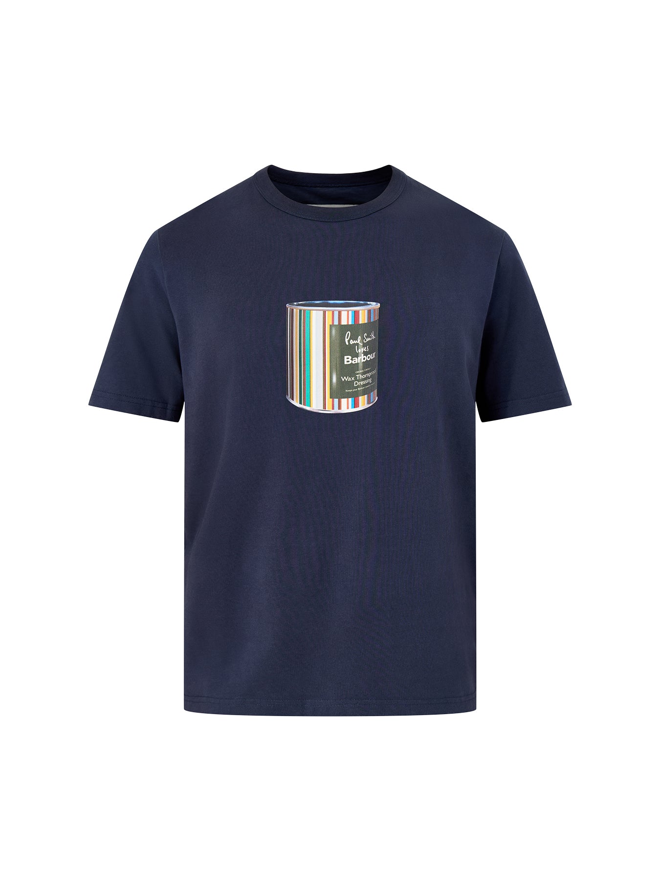 Paul Smith Loves Barbour Wax Tin Graphic T-Shirt Champion Blue