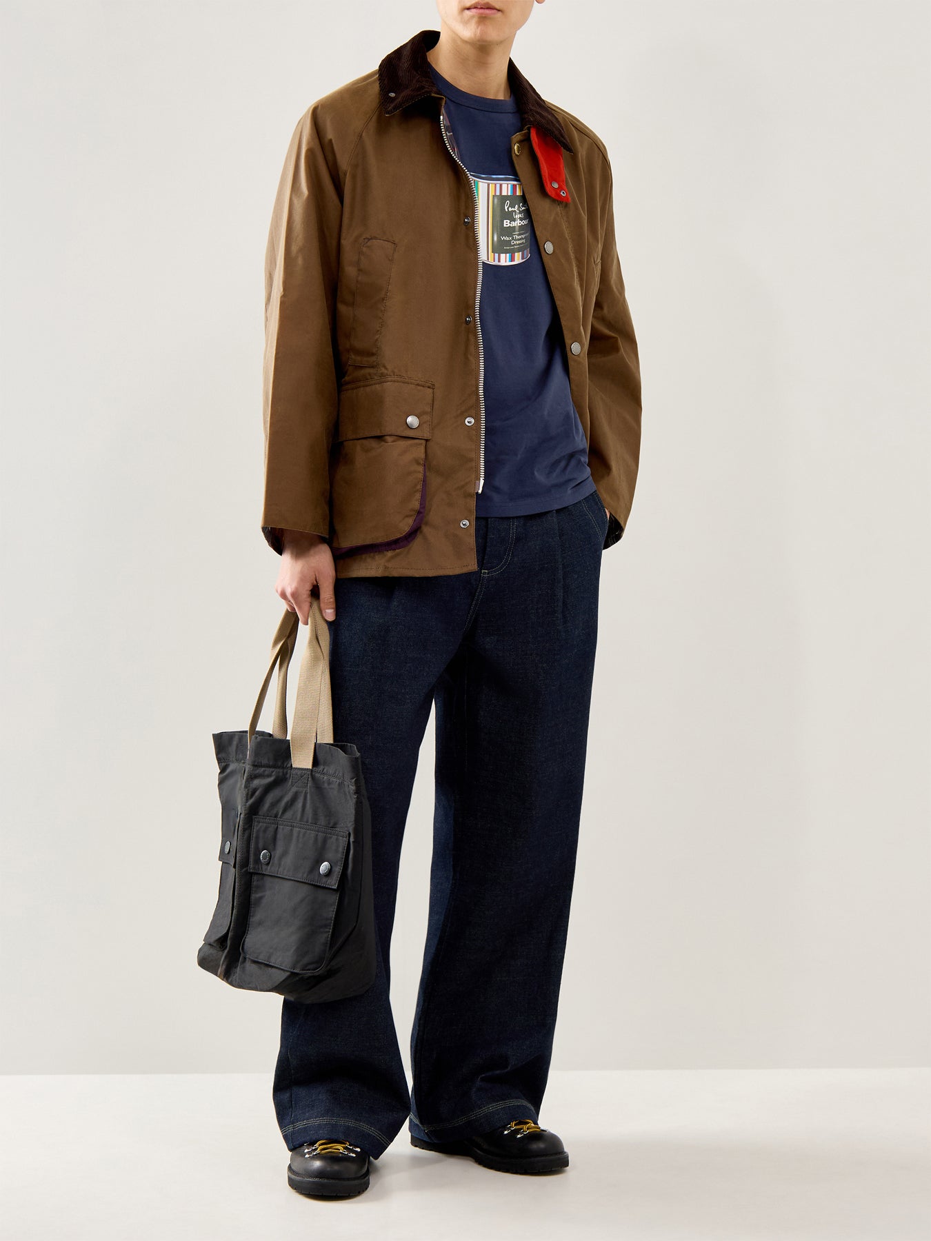 Paul Smith Loves Barbour Wax Tin Graphic T-Shirt Champion Blue