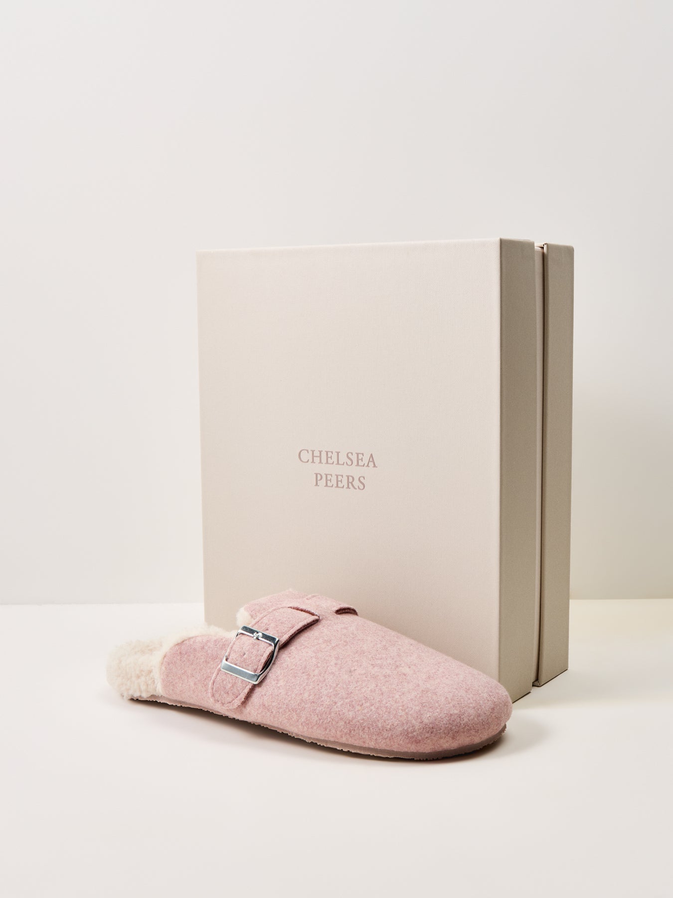 Felt Slipper with Borg Lining