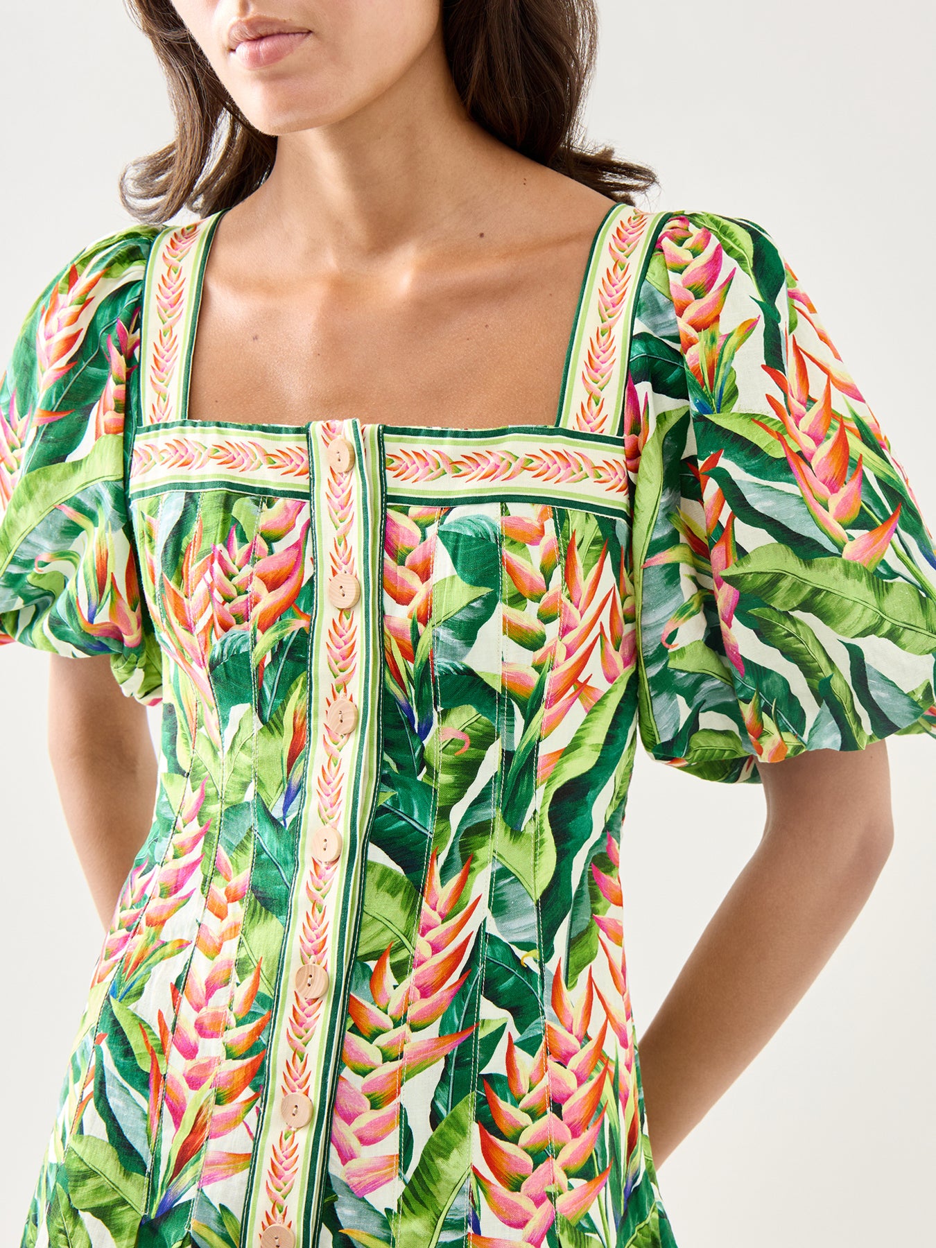 Heli Leaves Pearl Mini Dress