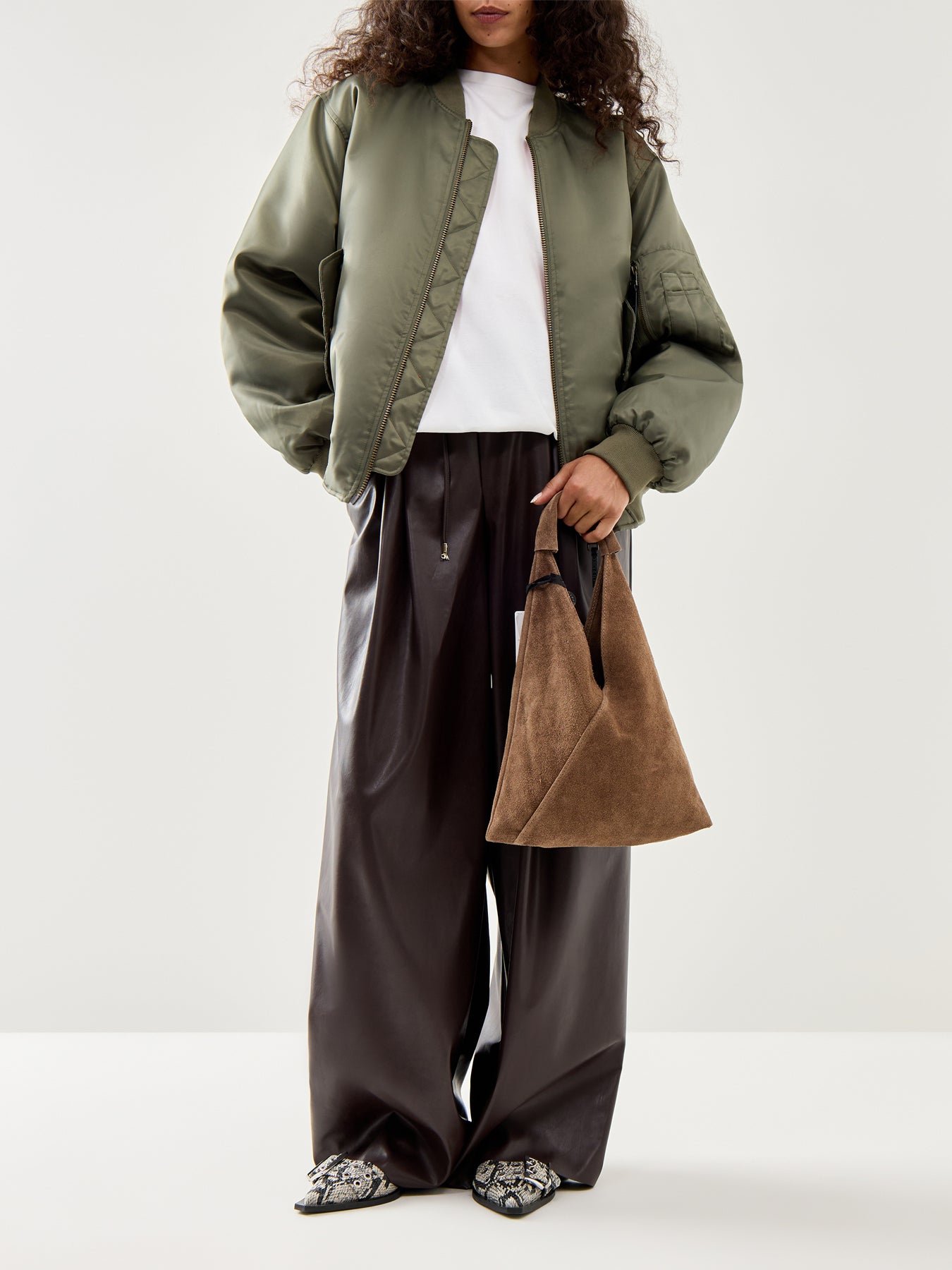 Mini Giselle Suede Shoulder Tote