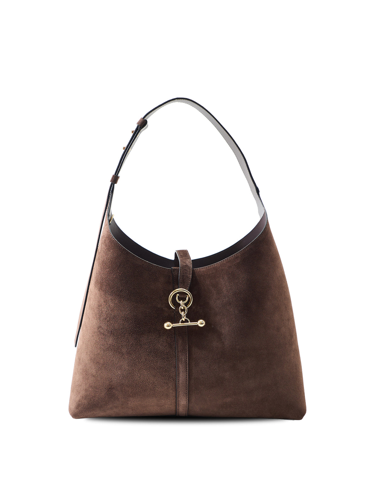 Kite Hobo Suede Tote Bag Brown