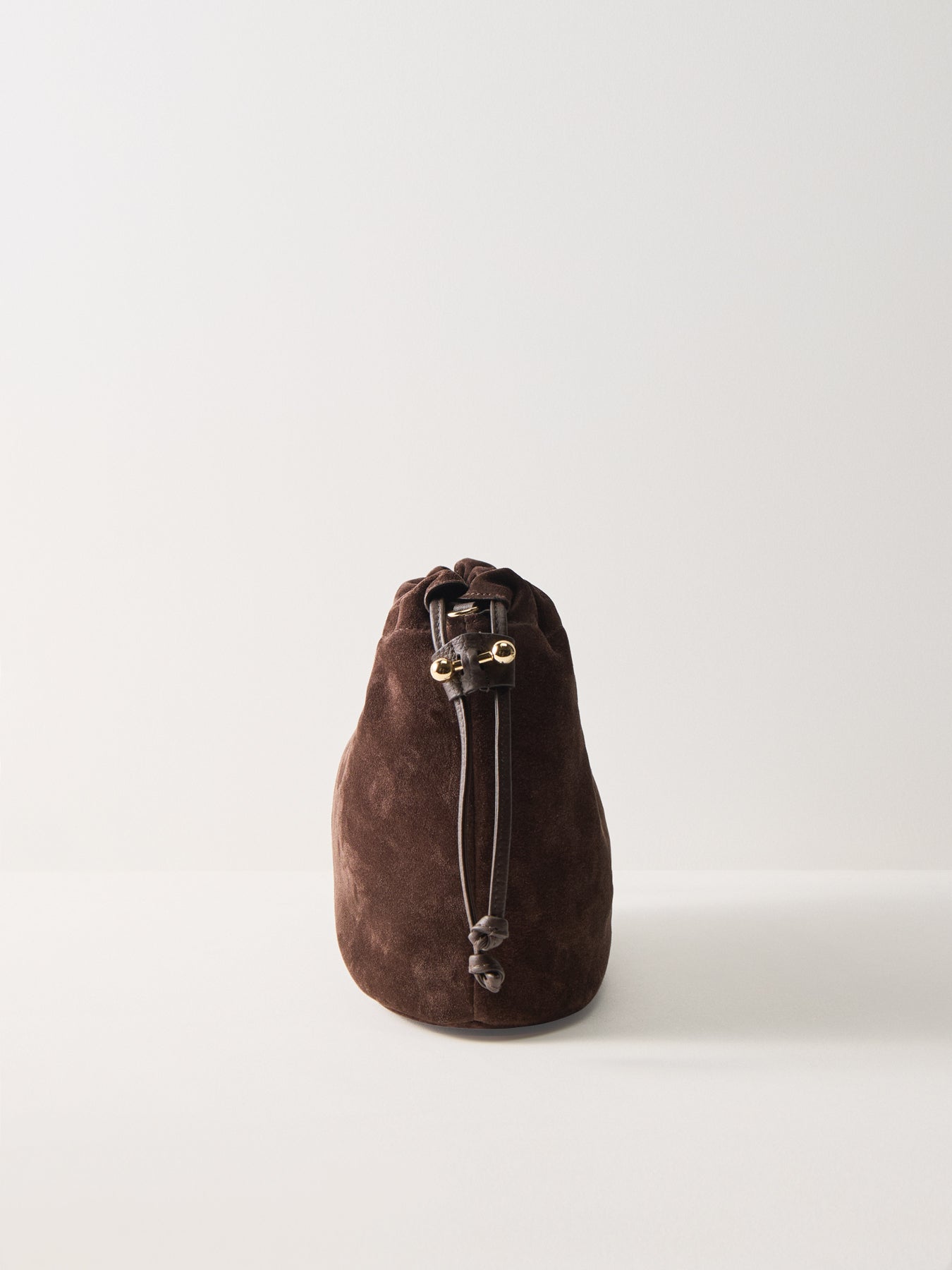 Charlotte Midi Suede Bag Chocolate