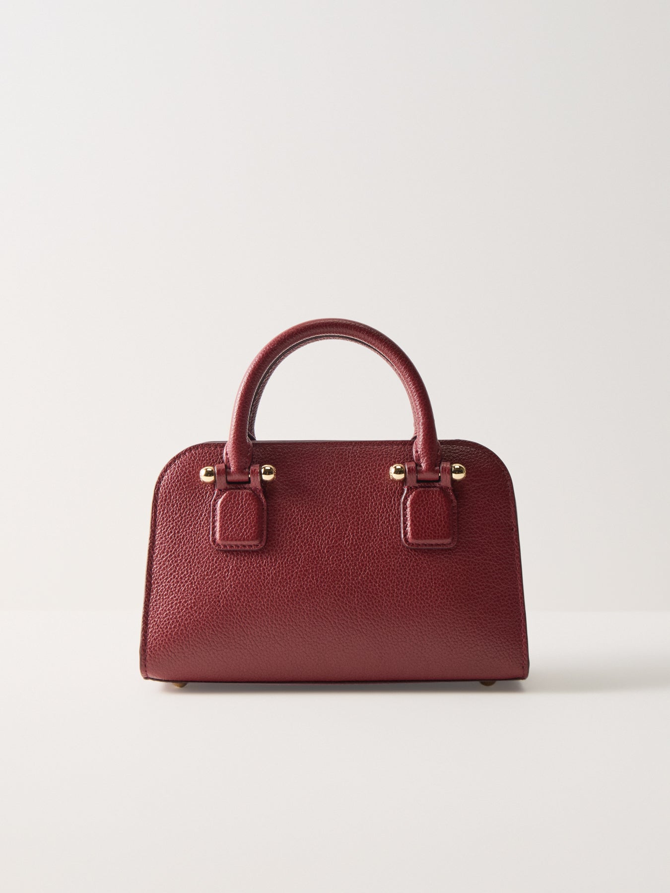 Georgia Mini Leather Tote Oxblood