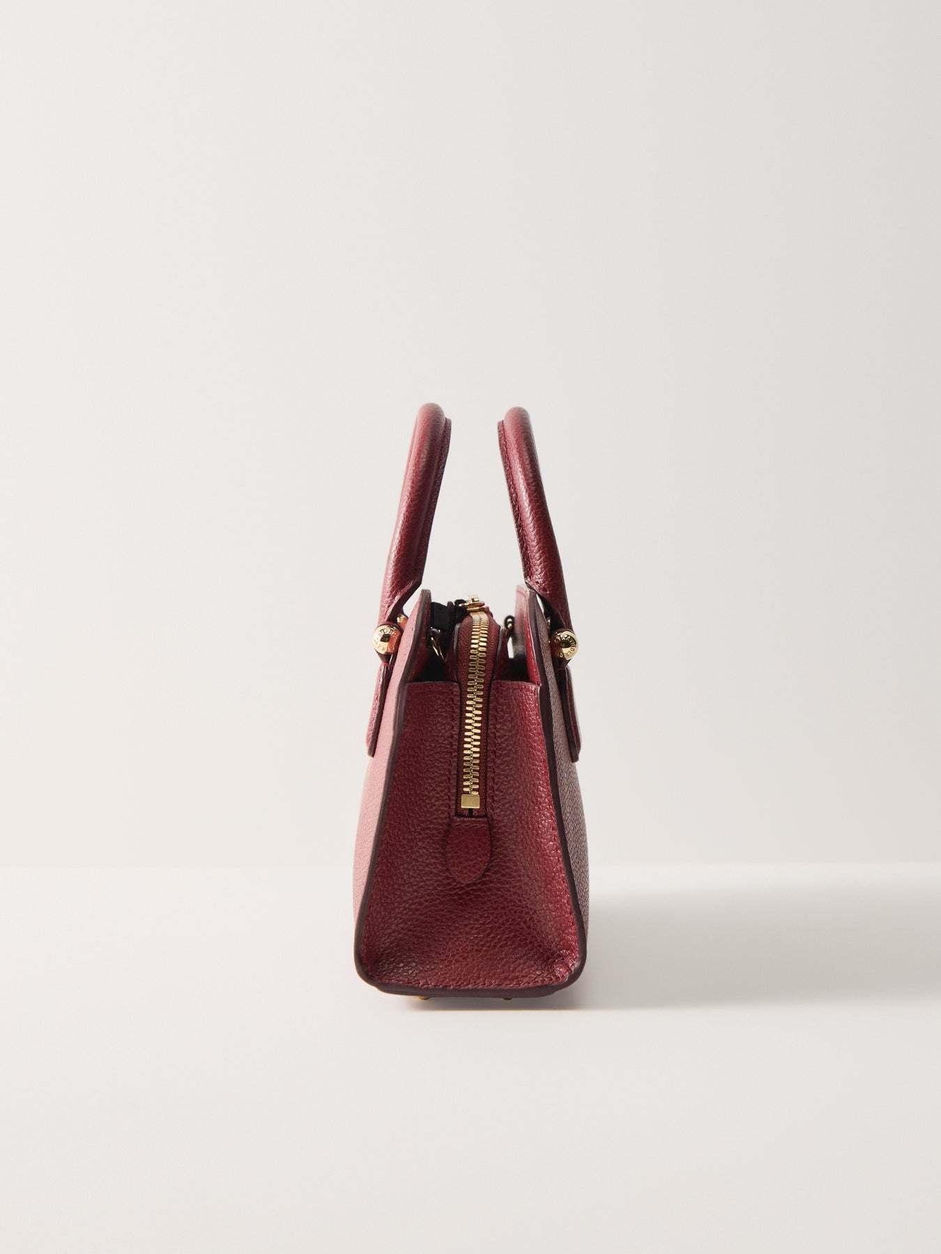 Georgia Mini Leather Tote Oxblood