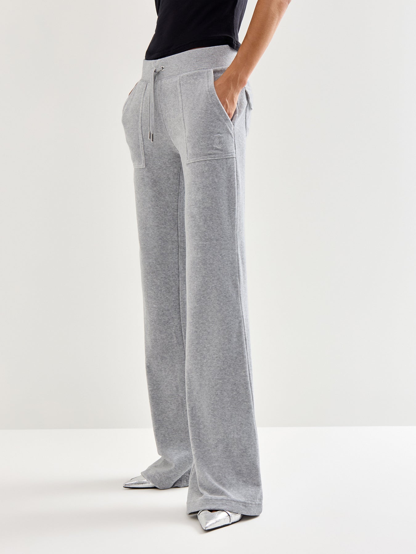 Layla Sweat Pants Silver Marl