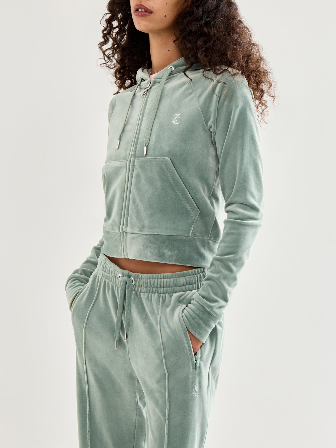 Madison Hoodie White Label Diamante