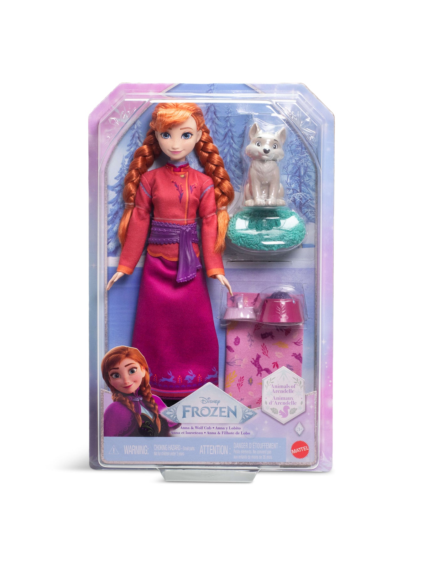 Frozen Anna and Baby Wolf