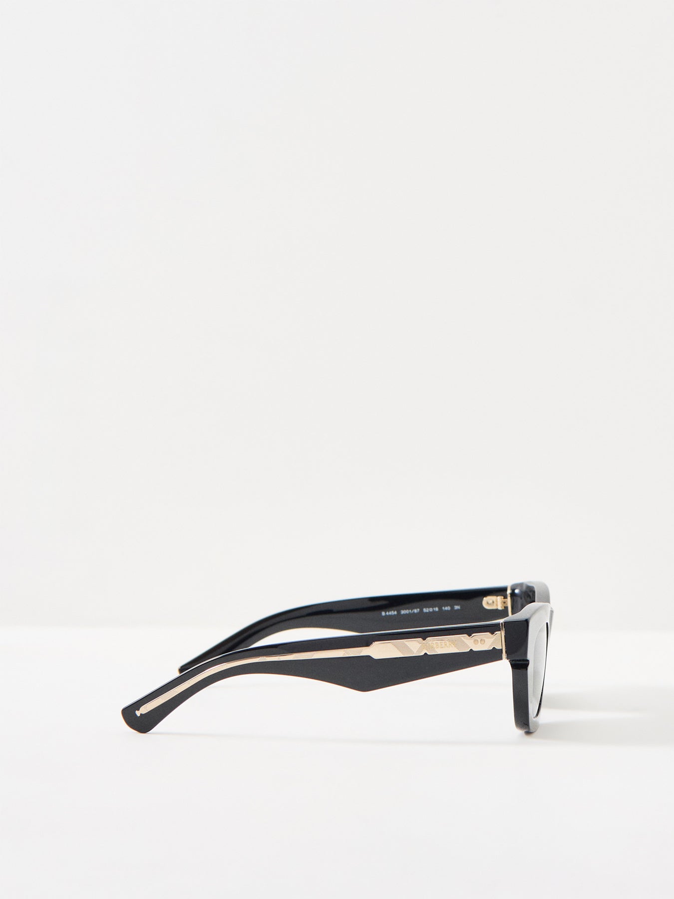 0BE4454 Acetate Round Sunglasses Black
