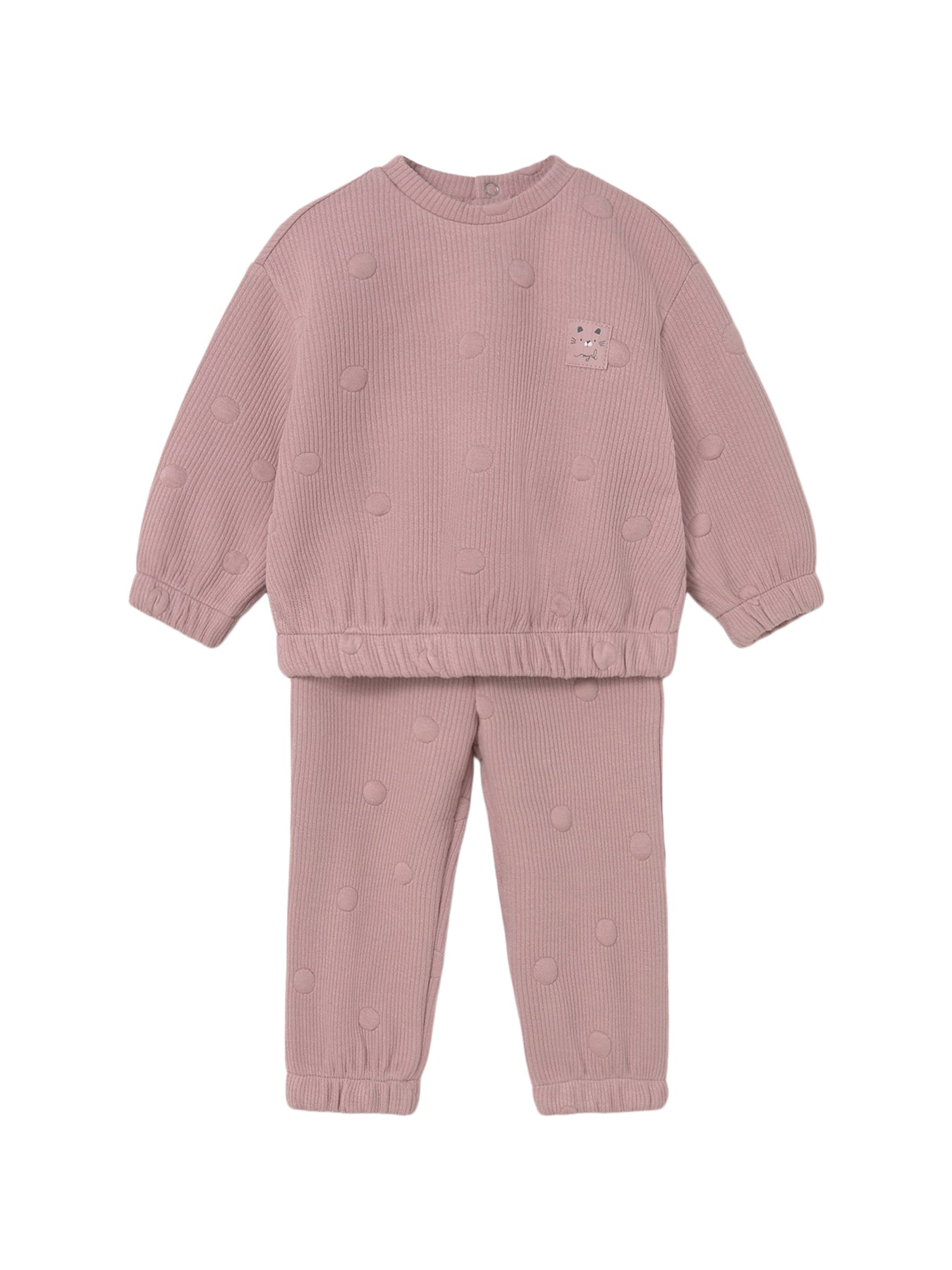 Baby Padded Spot Tracksuit Crystal