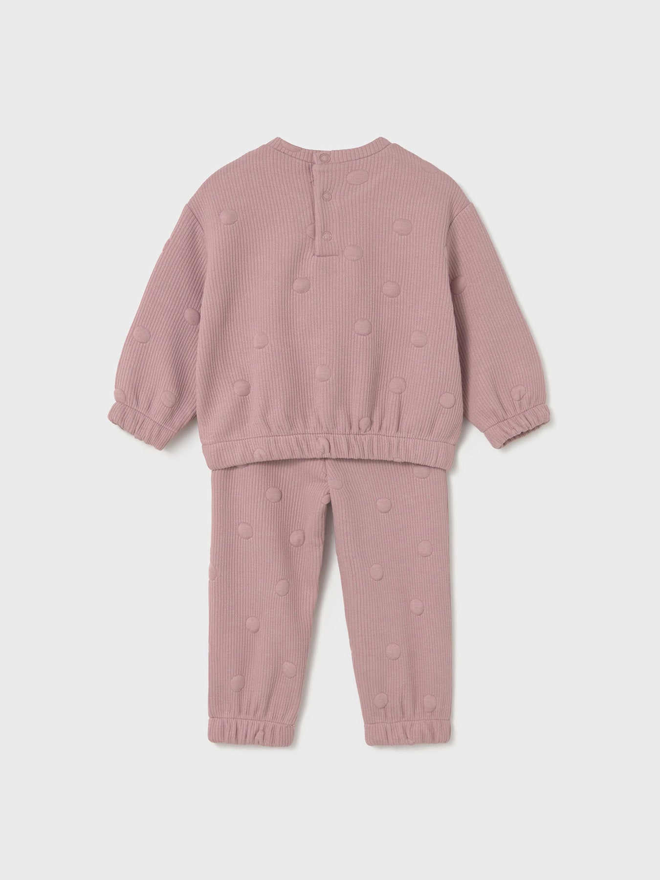 Baby Padded Spot Tracksuit Crystal