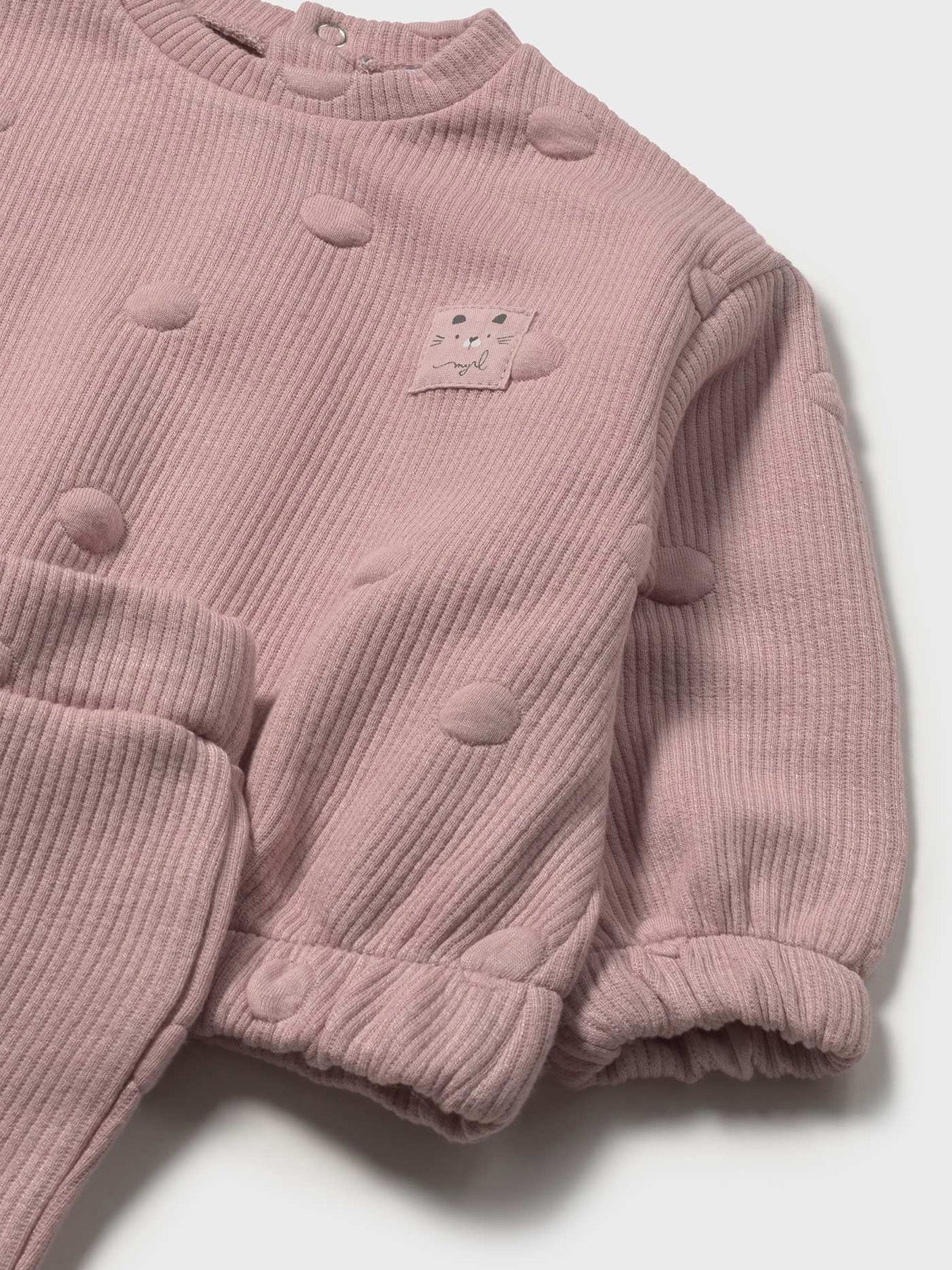 Baby Padded Spot Tracksuit Crystal