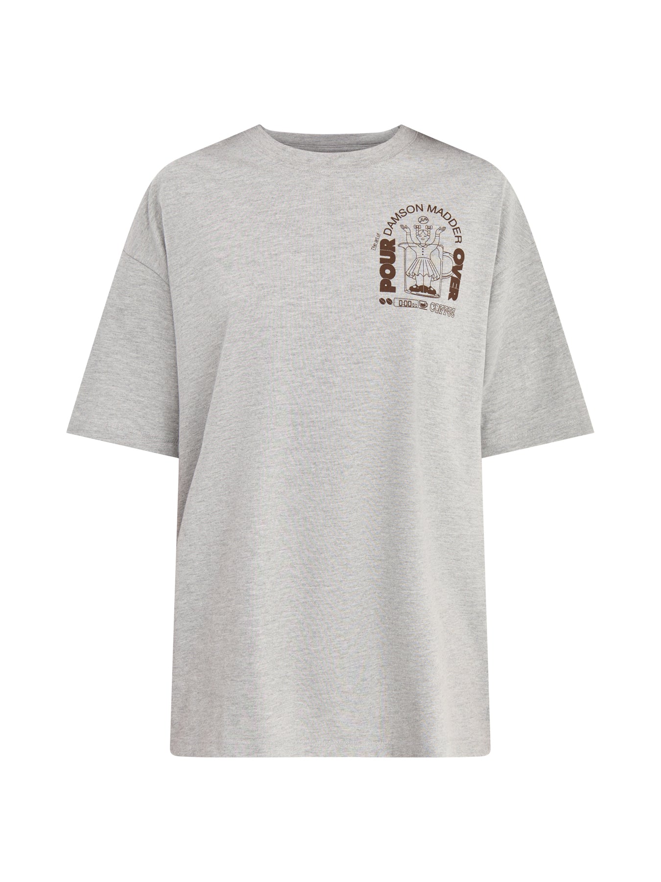 Pour Over Coffee Short Sleeves Tee Grey