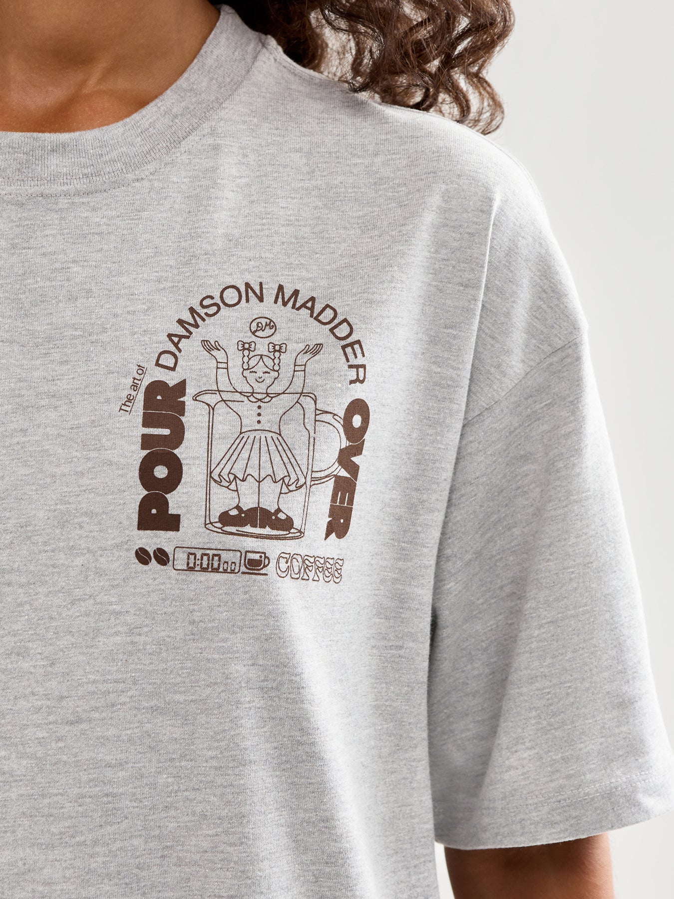 Pour Over Coffee Short Sleeves Tee Grey