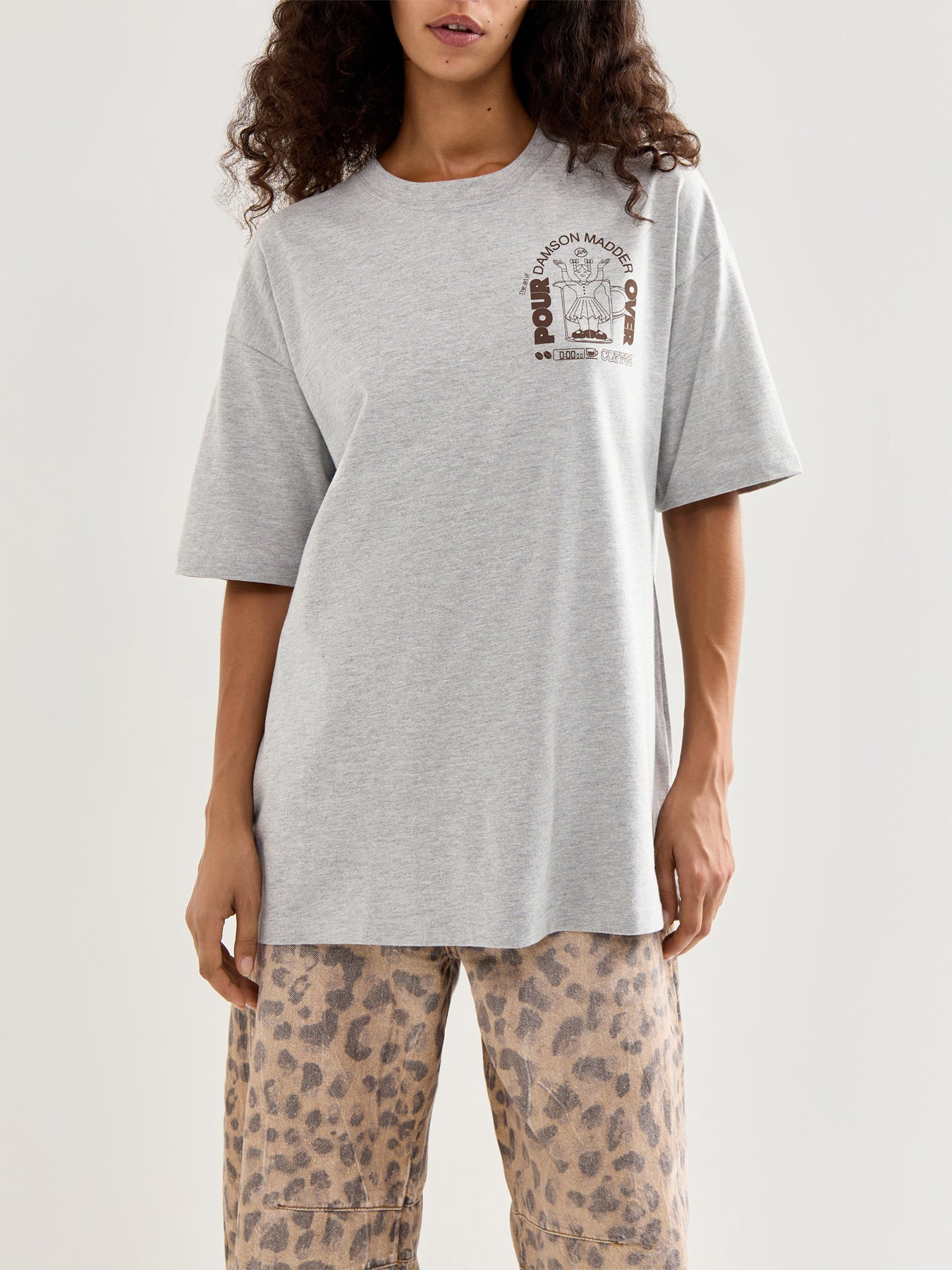 Pour Over Coffee Short Sleeves Tee Grey