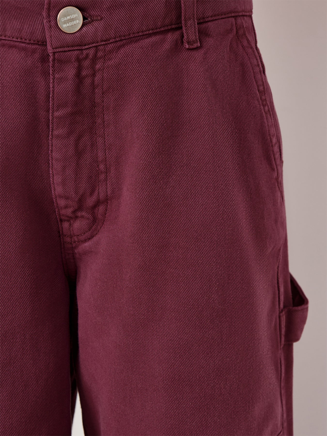 Drew Cotton Jeans Burgundy