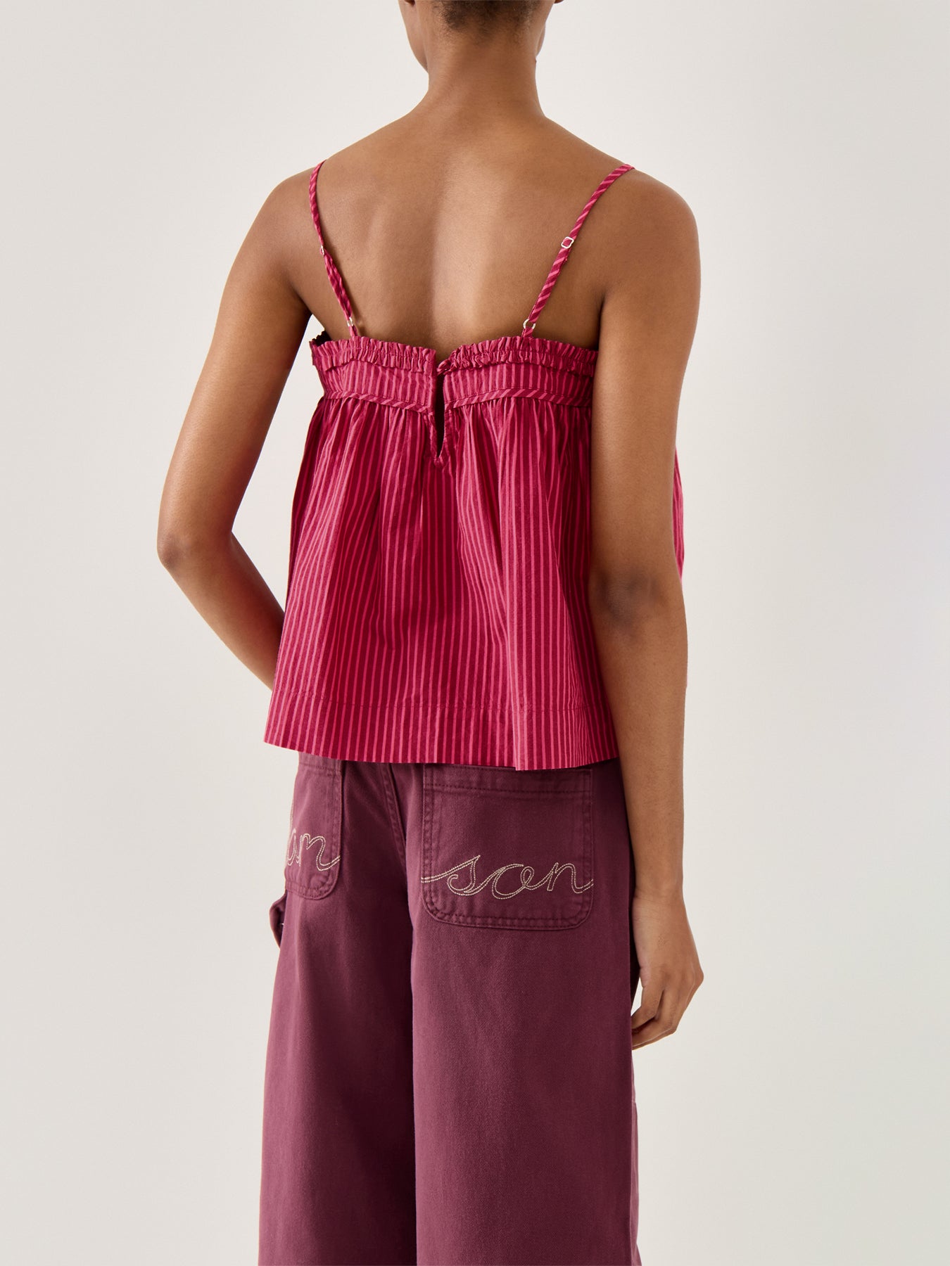 Flynn Cami Cotton Berry Business