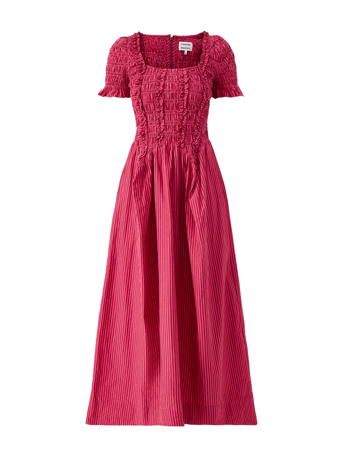 Raphaela Ruffle Midi Dress  Berry Business