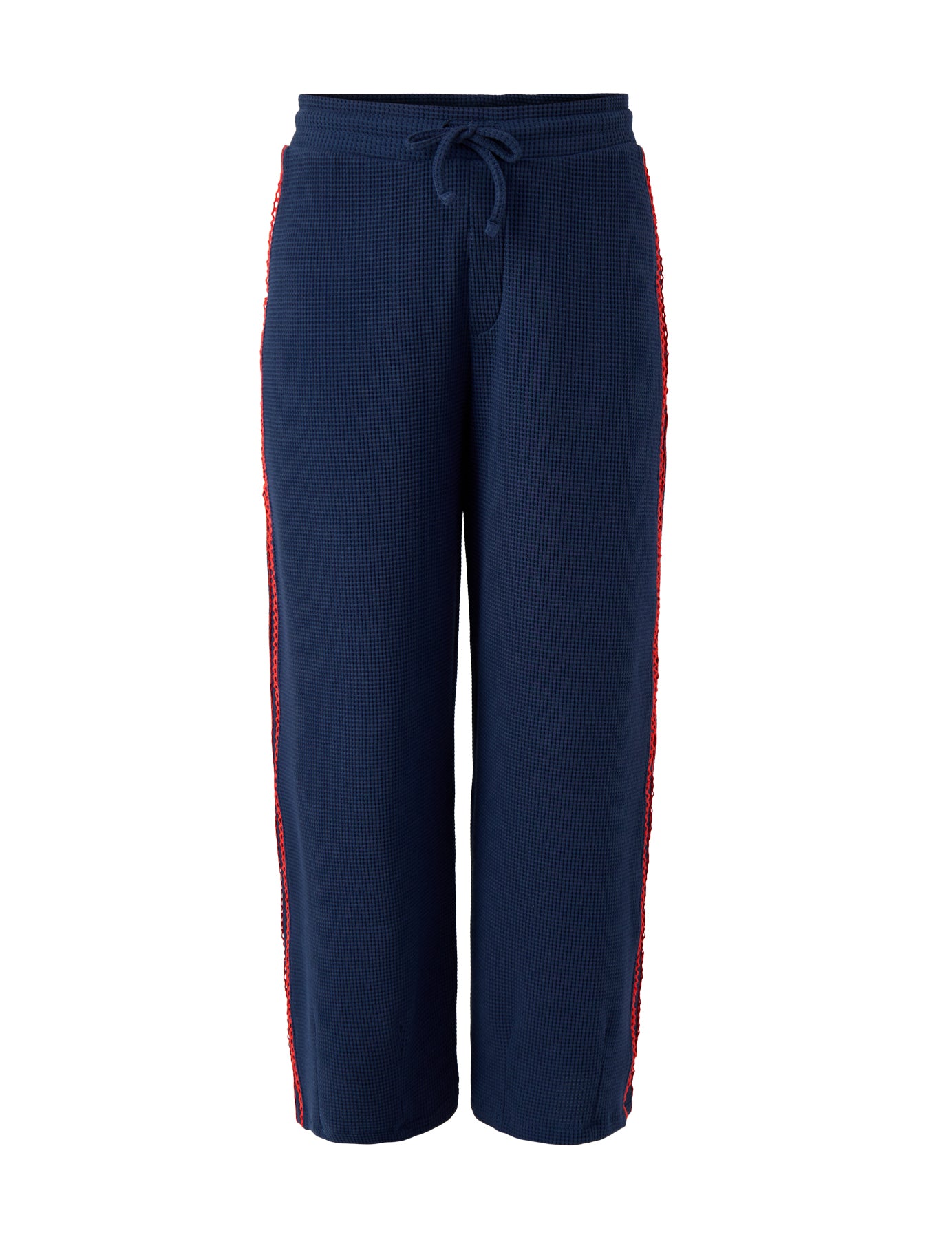 Bailey Kickflare Pointelle Jogger Navy Organic Cotton