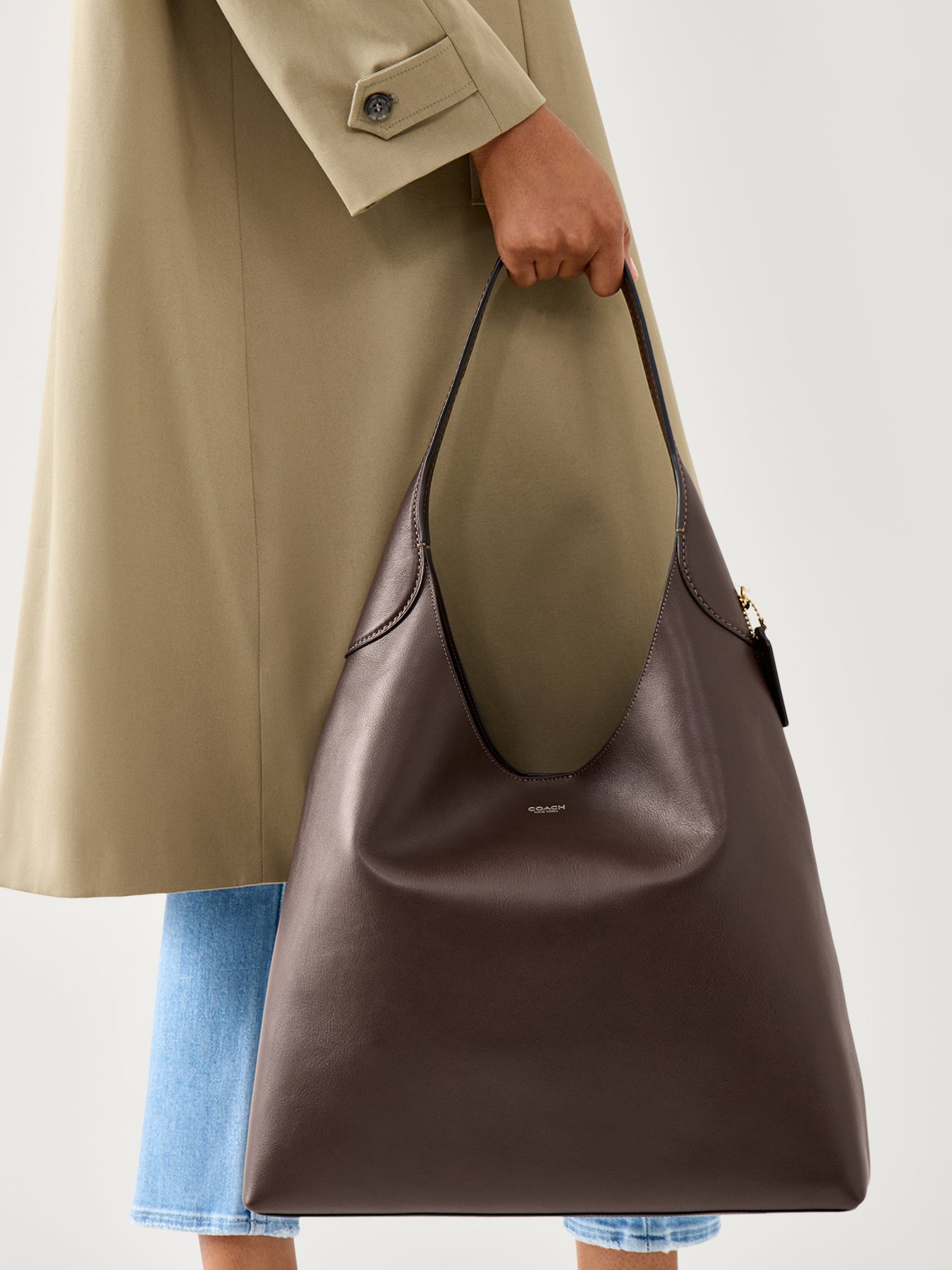 Brooklyn Shoulder Leather Bag 39 Maple