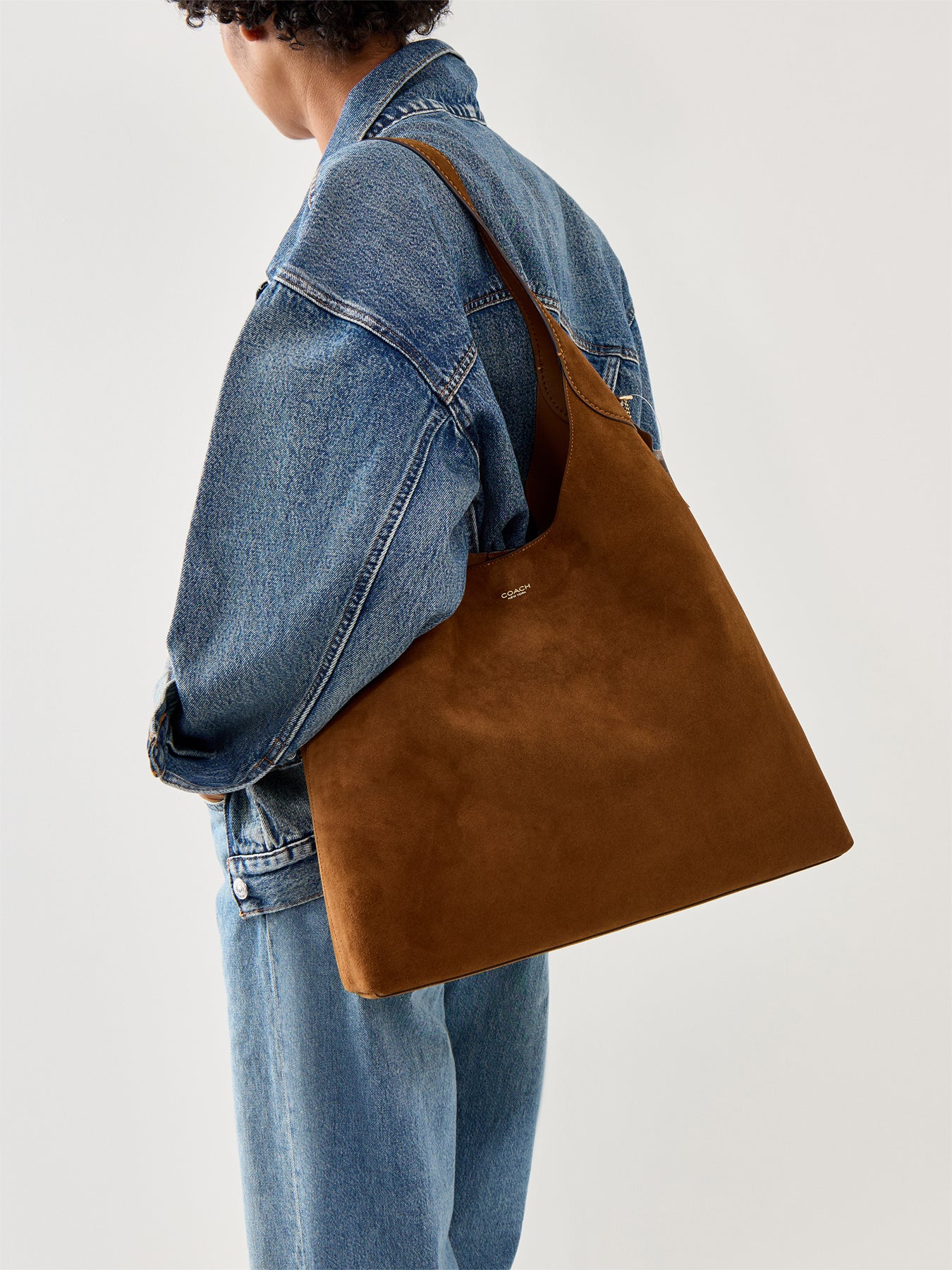 Suede Brooklyn Bag Warm Brown