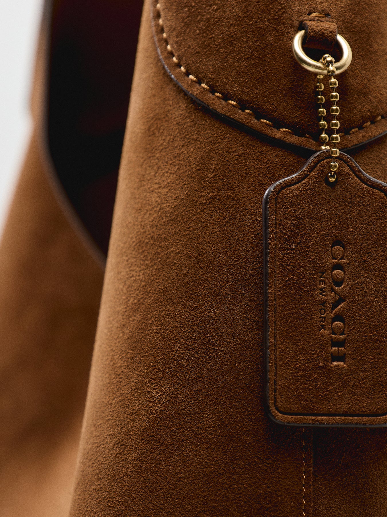 Suede Brooklyn Bag Warm Brown