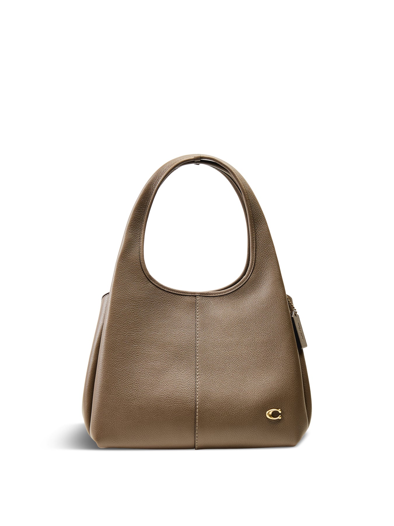 Lana Leather Shoulder Bag Dark Stone