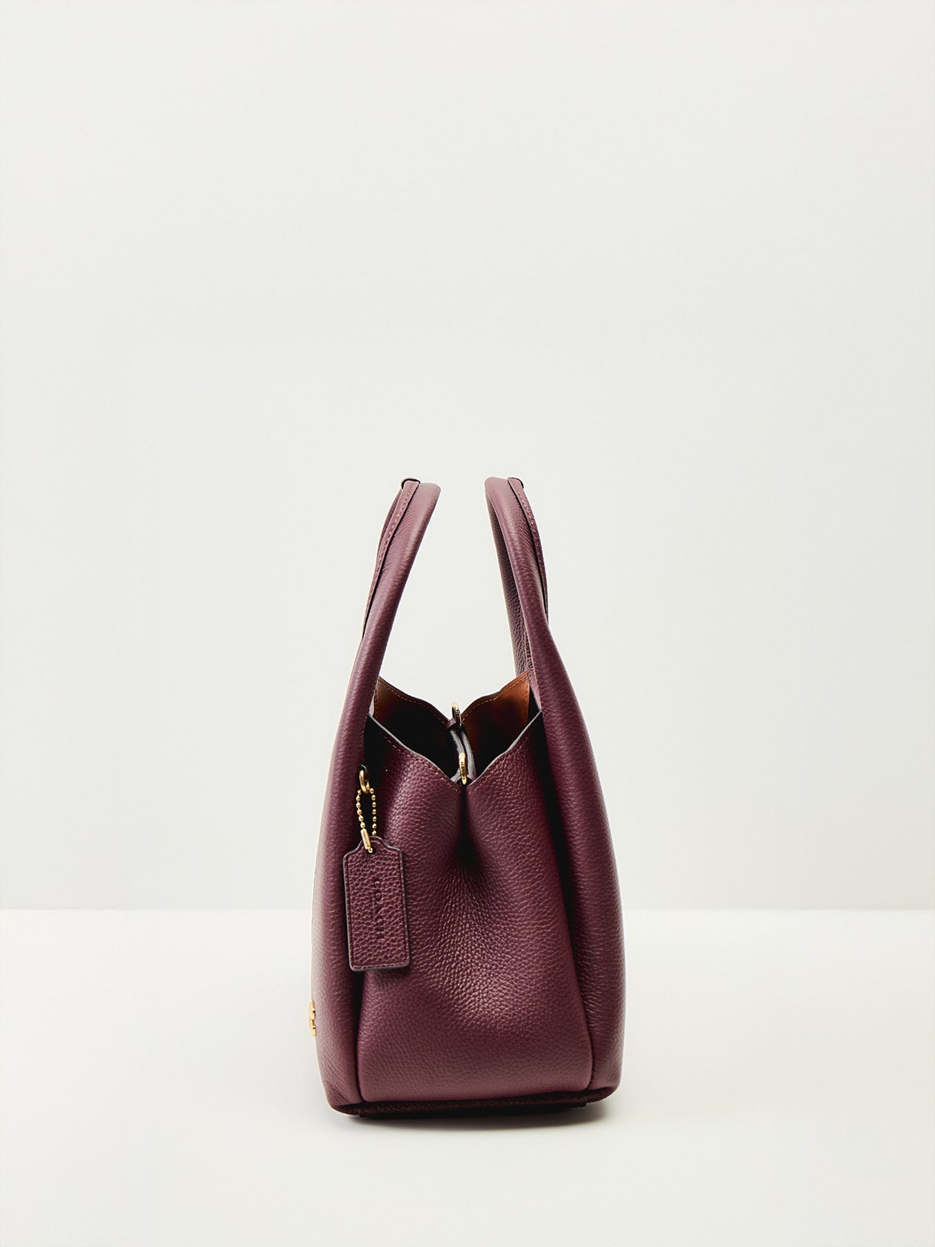 Lana Shoulder Leather Bag 23 Merlot